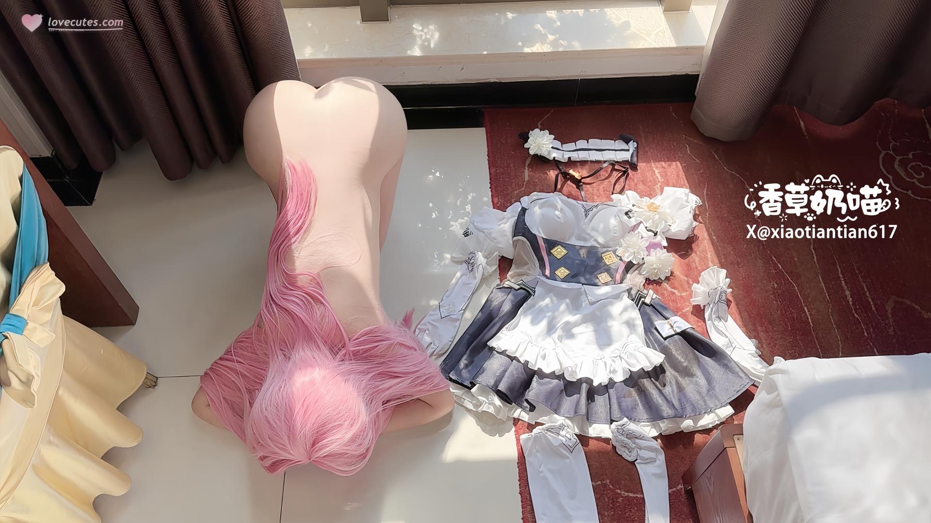 [cosplay] 香草奶喵 - 爱莉希雅女仆：角色主题写真视频合集 93P29V