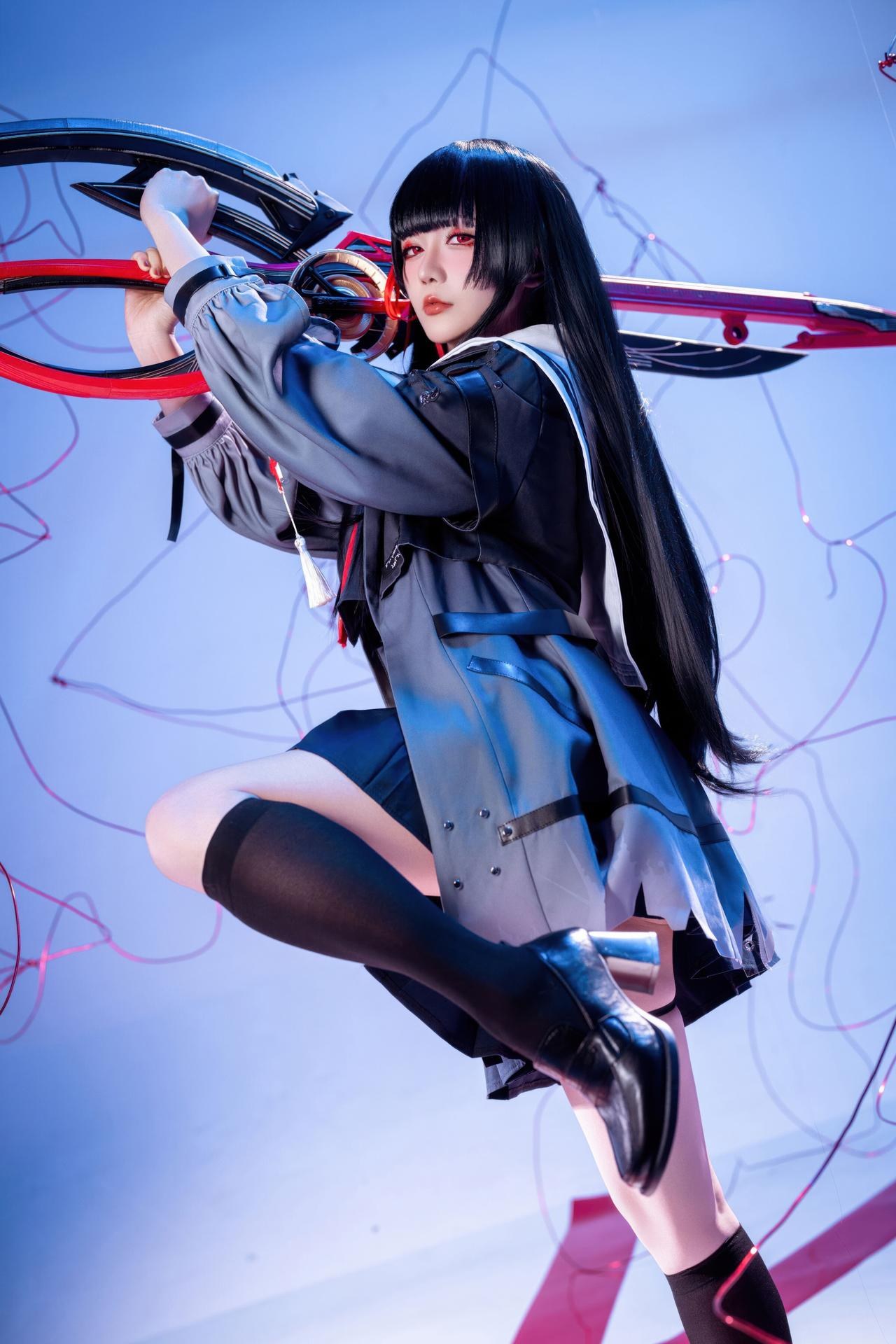 [cosplay] 星之迟迟Hoshilily - 鸣潮 千咲 JK：角色主题写真 64P