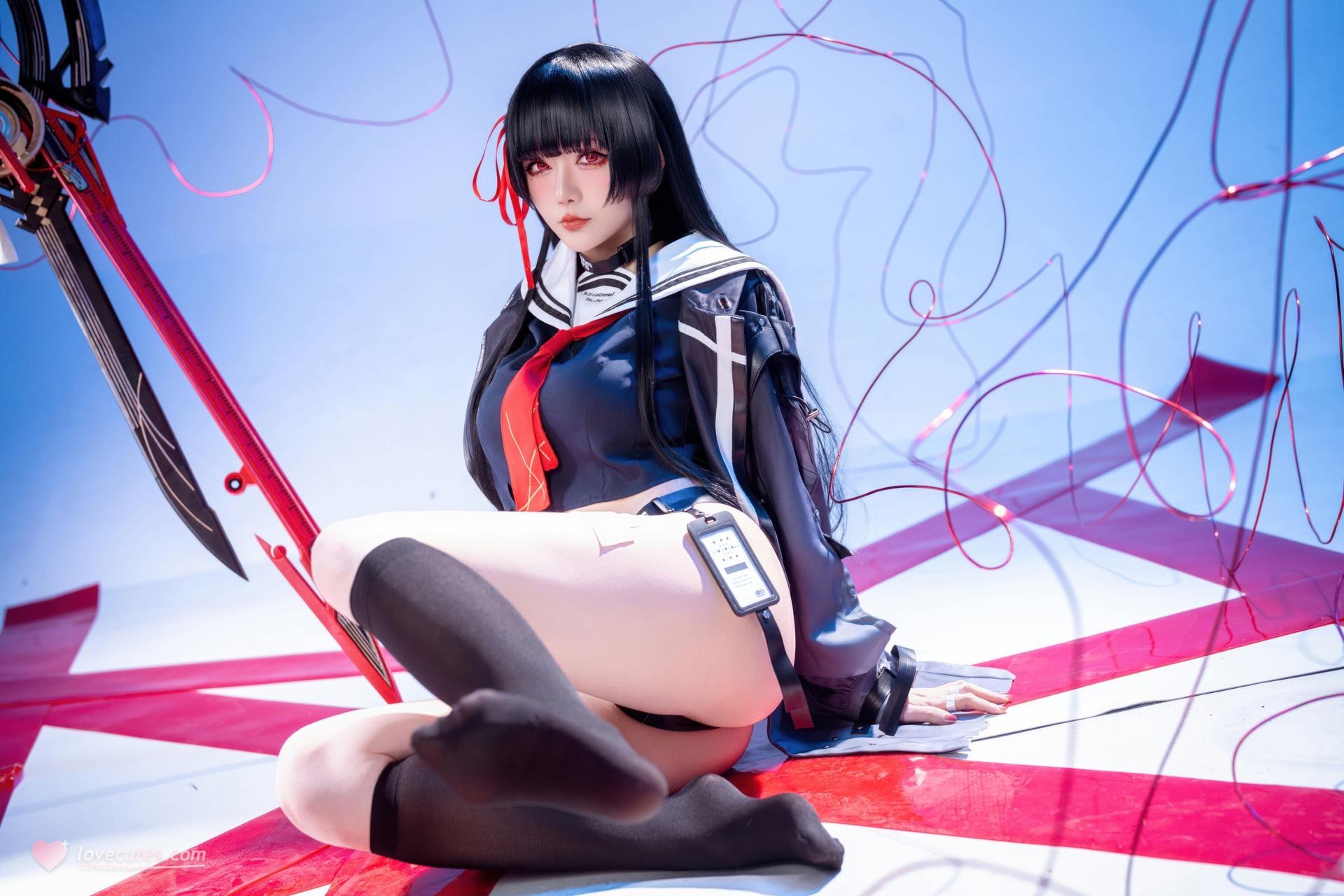[cosplay] 星之迟迟Hoshilily - 鸣潮 千咲 JK：角色主题写真 64P
