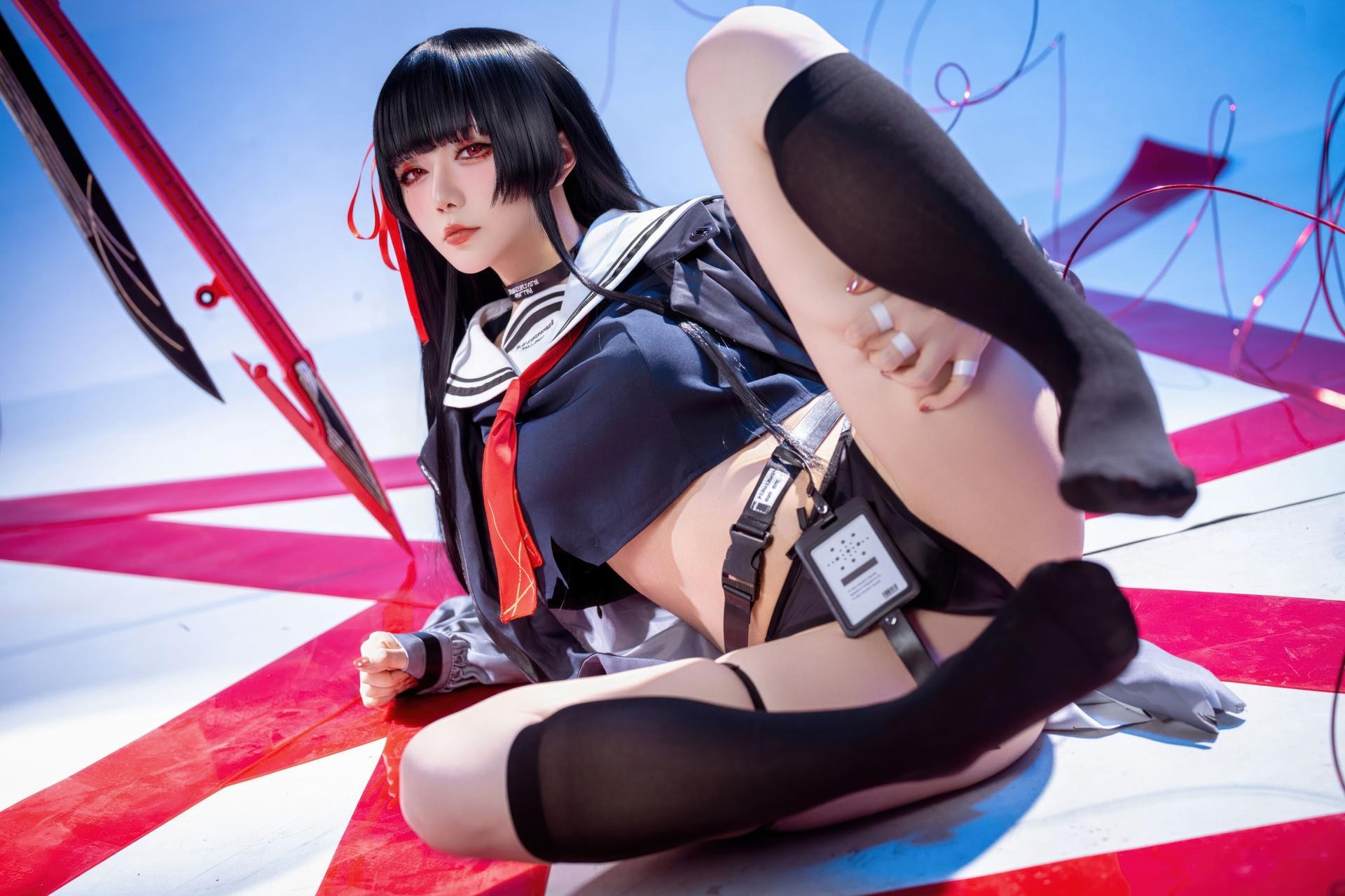 [cosplay] 星之迟迟Hoshilily - 鸣潮 千咲 JK：角色主题写真 64P