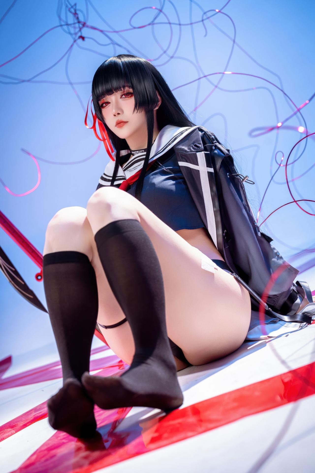 [cosplay] 星之迟迟Hoshilily - 鸣潮 千咲 JK：角色主题写真 64P