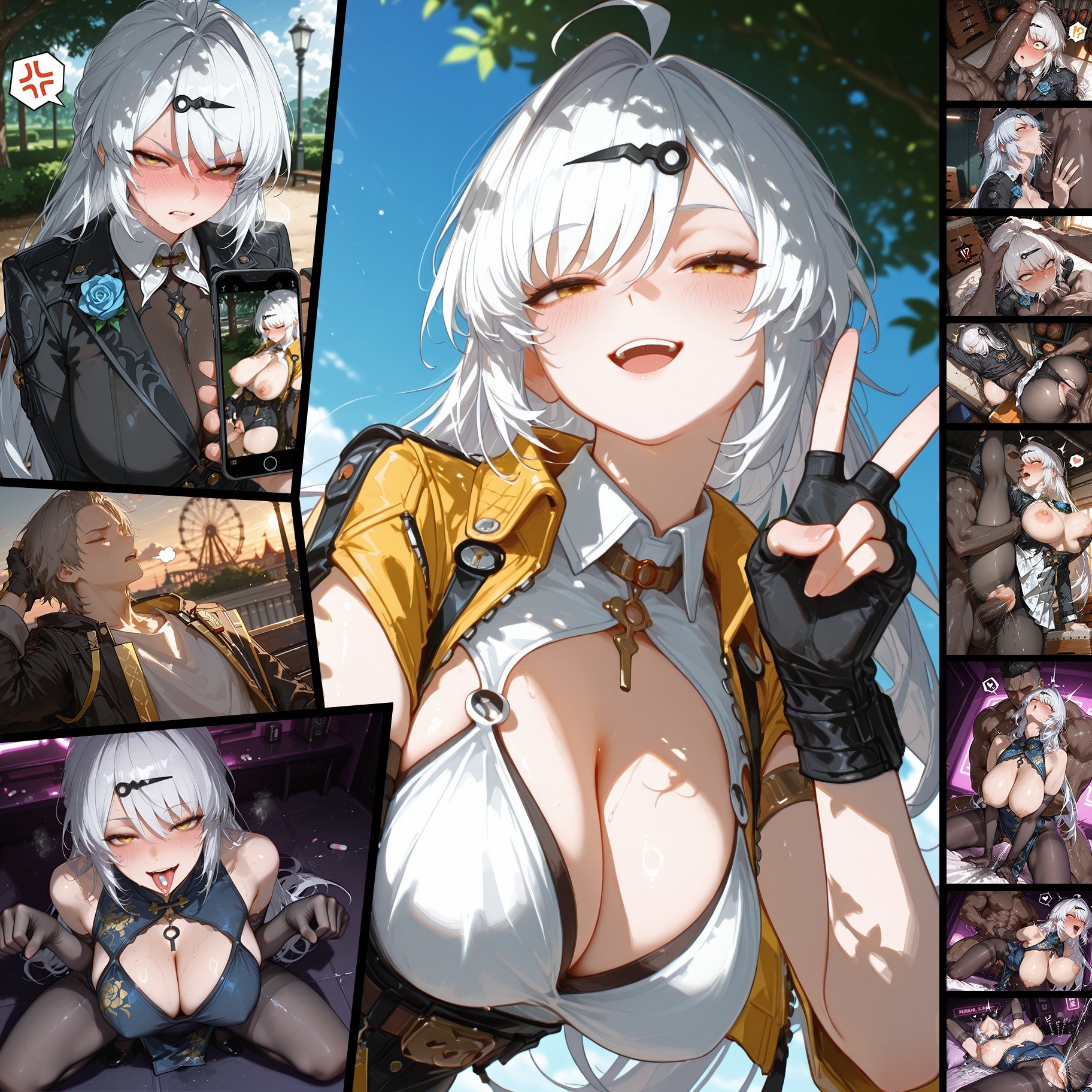 AI Porn - Zenless Zone Zero Yixuan Vol.1 ถุงน่องดำขาวลิงเจอรี AI 297P