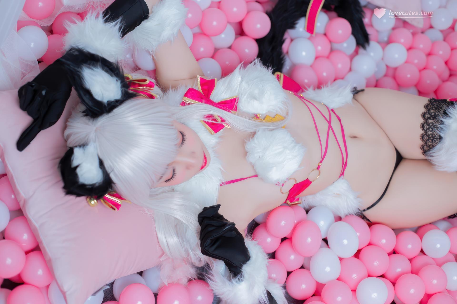[cosplay] 二佐Nisa - Fate 伊莉雅野兽：兽耳装情趣角色还原 22P