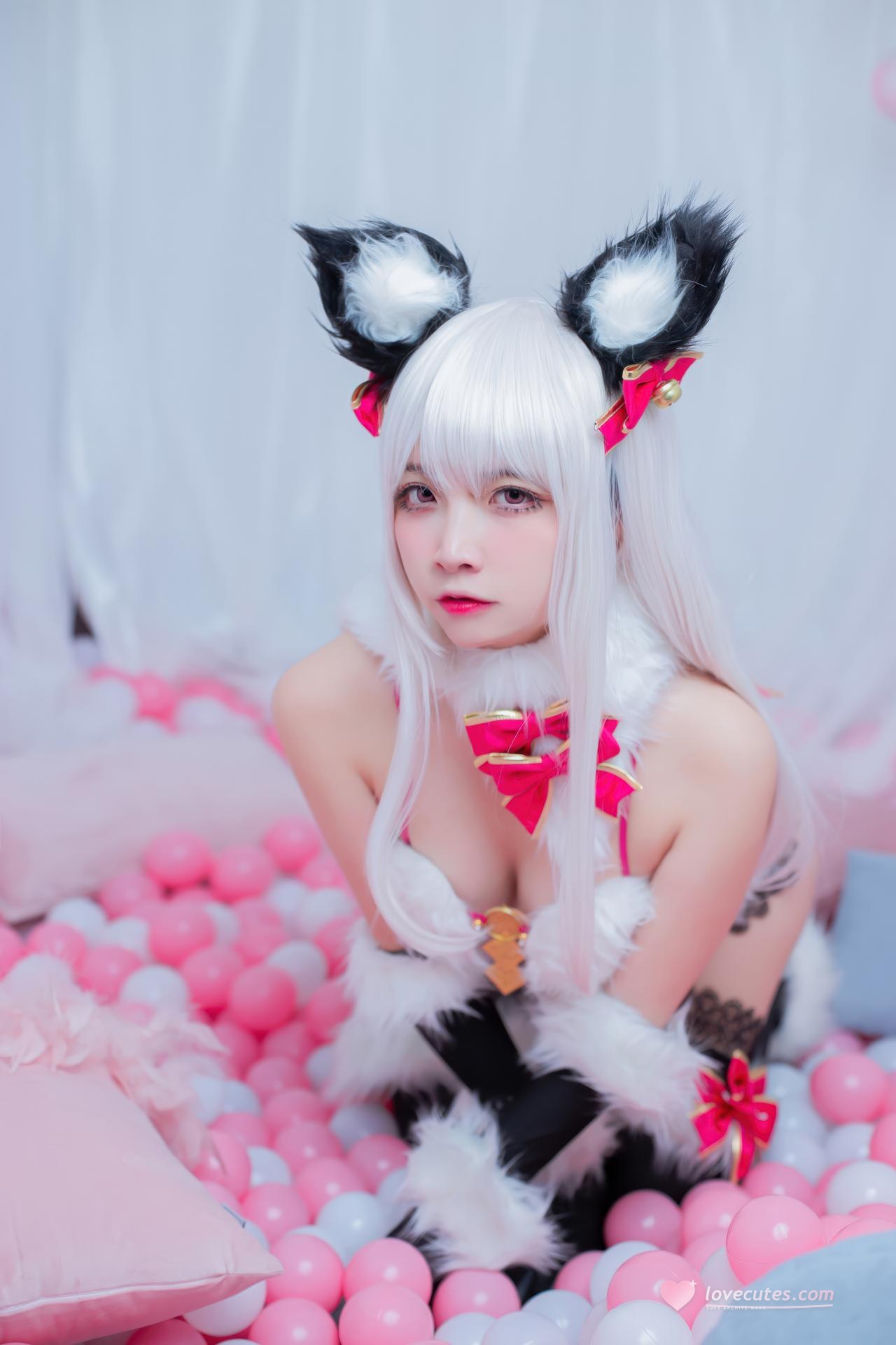 [cosplay] 二佐Nisa - Fate 伊莉雅野兽：兽耳装情趣角色还原 22P