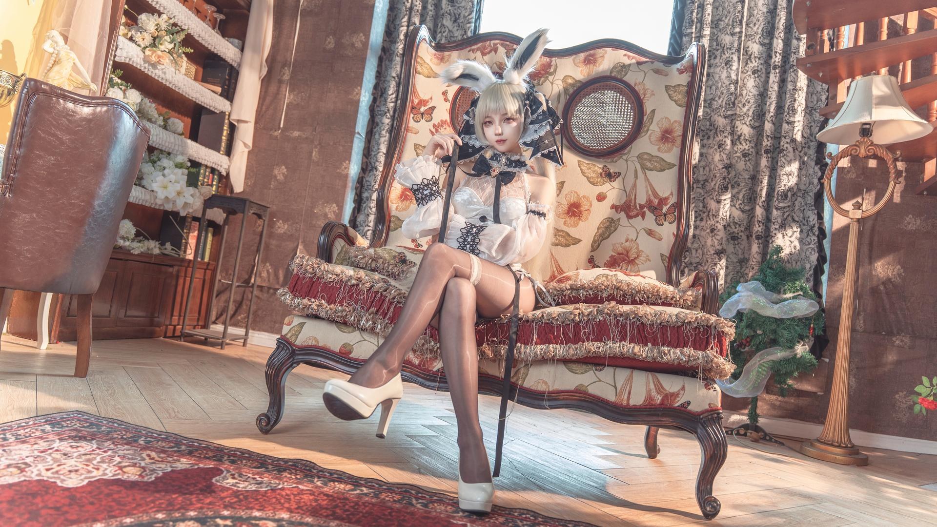 [cosplay] 狐玖玖 - Azur Lane Formidable บันนี่สีขาว 25P