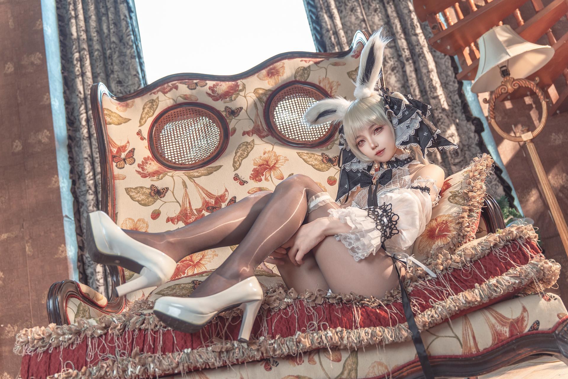 [cosplay] 狐玖玖 - Azur Lane Formidable บันนี่สีขาว 25P