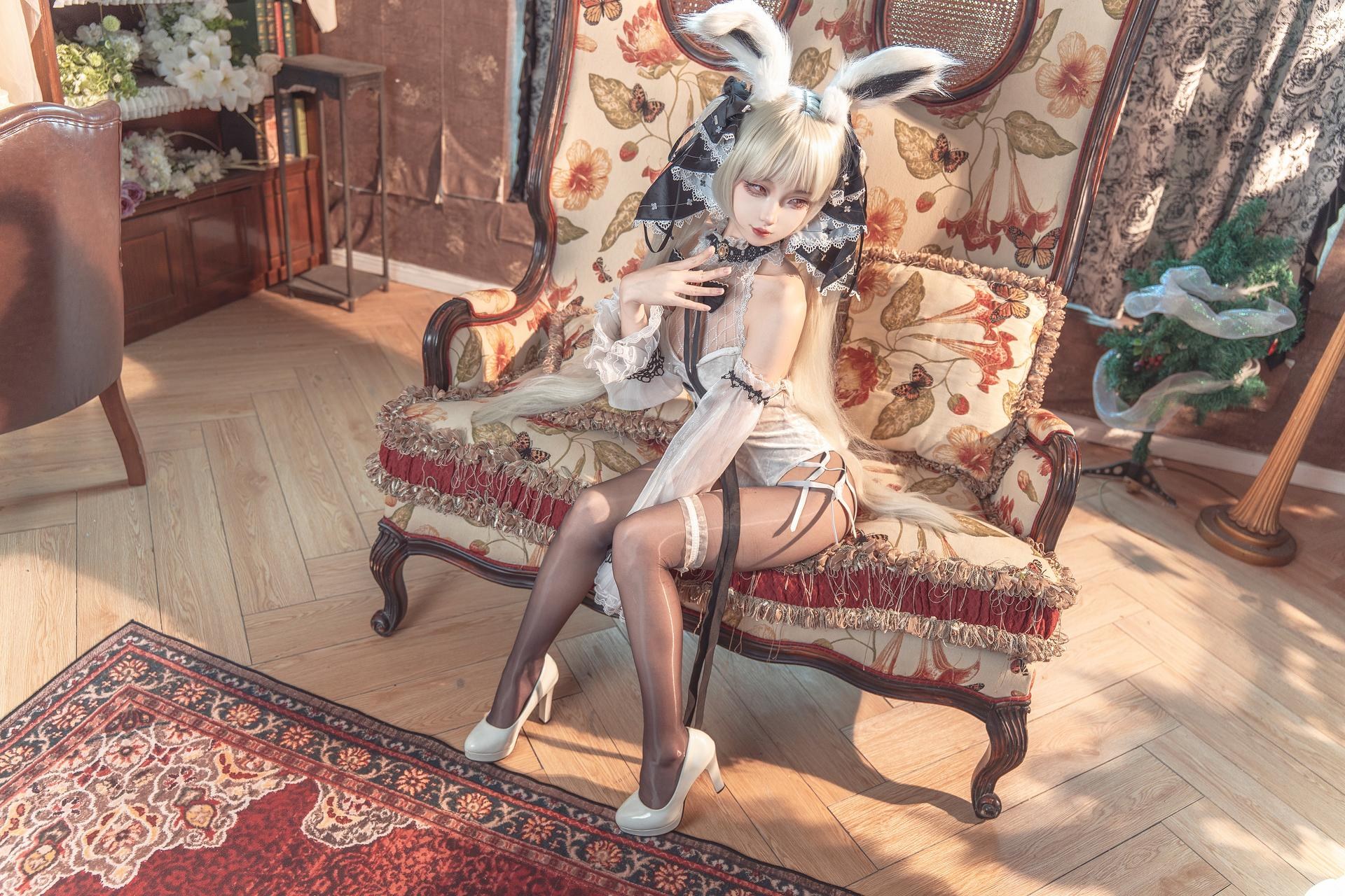 [cosplay] 狐玖玖 - Azur Lane Formidable บันนี่สีขาว 25P