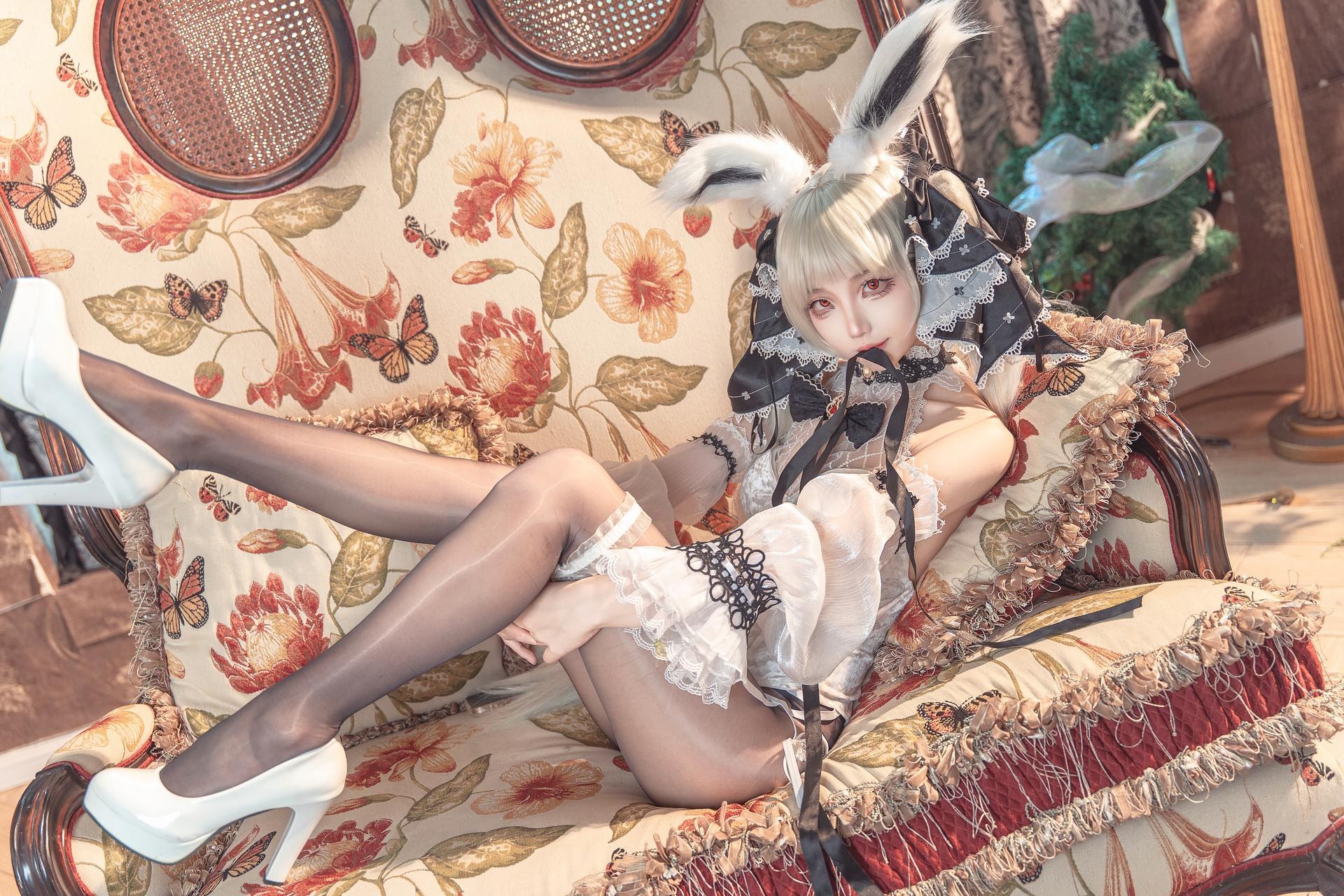 [cosplay] 狐玖玖 - Azur Lane Formidable บันนี่สีขาว 25P