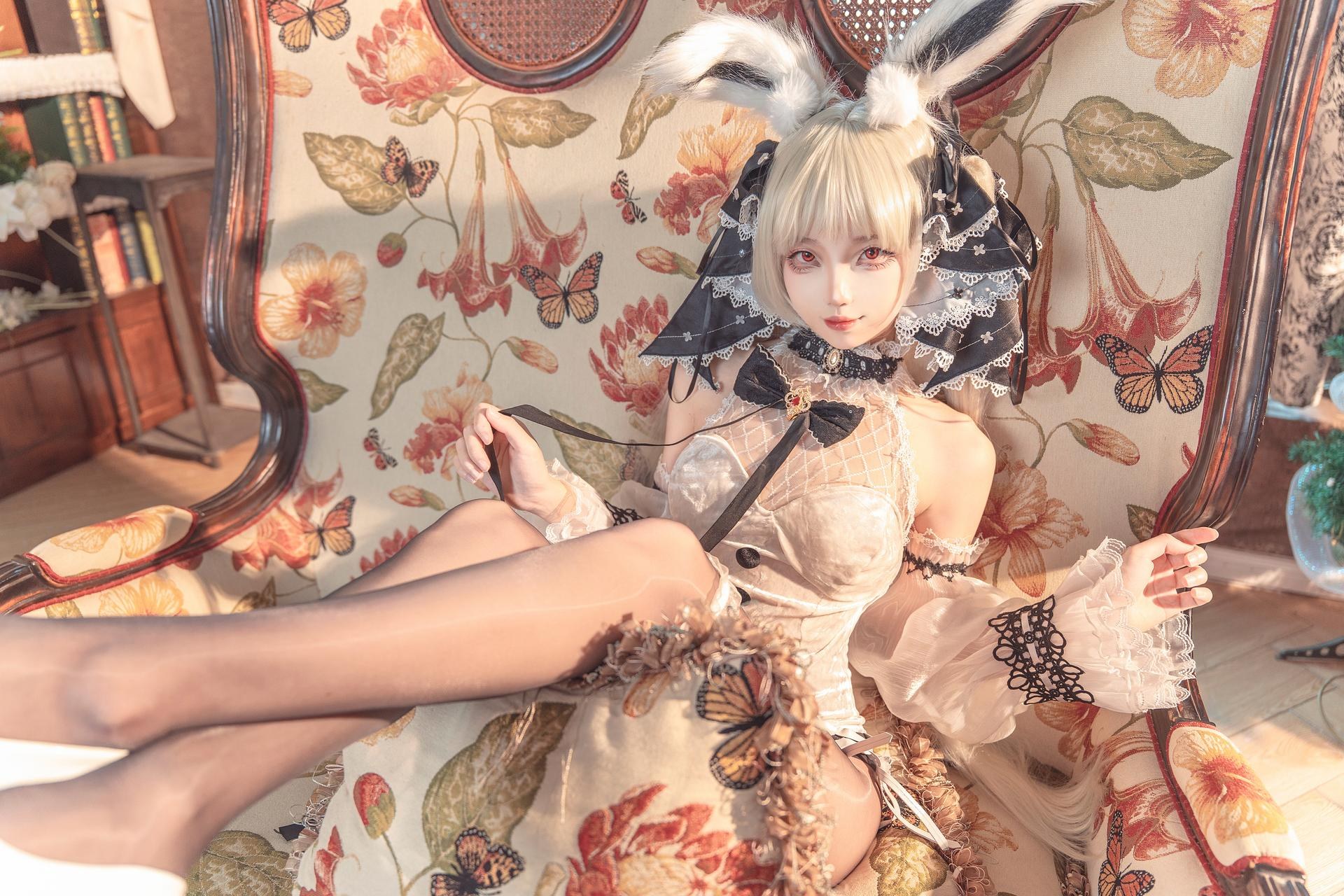 [cosplay] 狐玖玖 - Azur Lane Formidable บันนี่สีขาว 25P