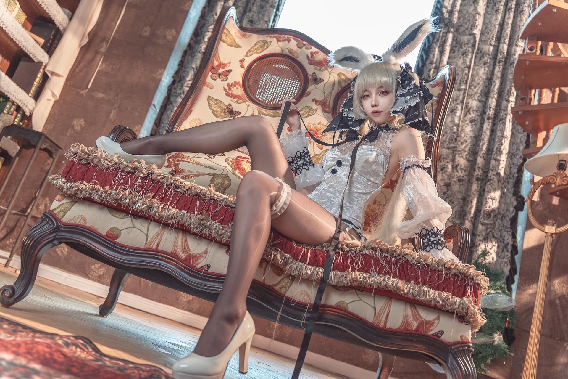 [cosplay] 狐玖玖 - Azur Lane Formidable บันนี่สีขาว 25P