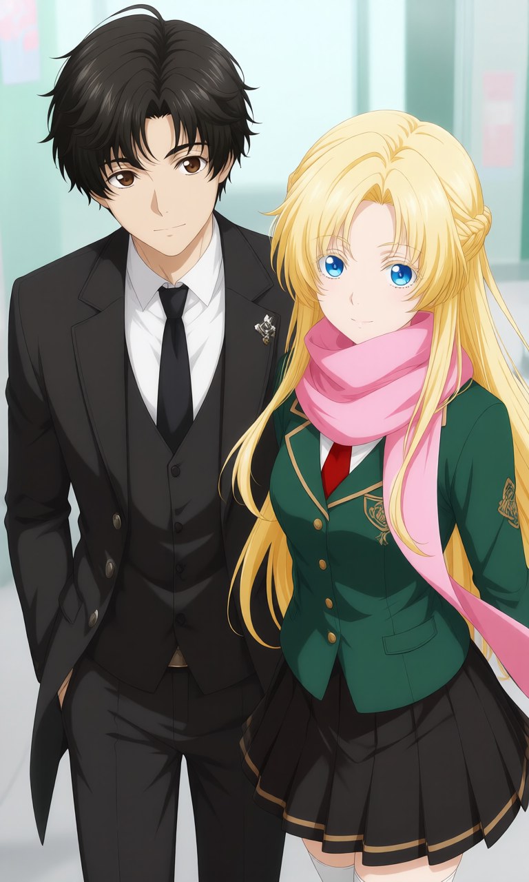 AI Generated Anime Girl - ロード・オブ・ミステリーズ クライン x ドラゴンラージャ 零 制服風 AI画像ギャラリー 207P