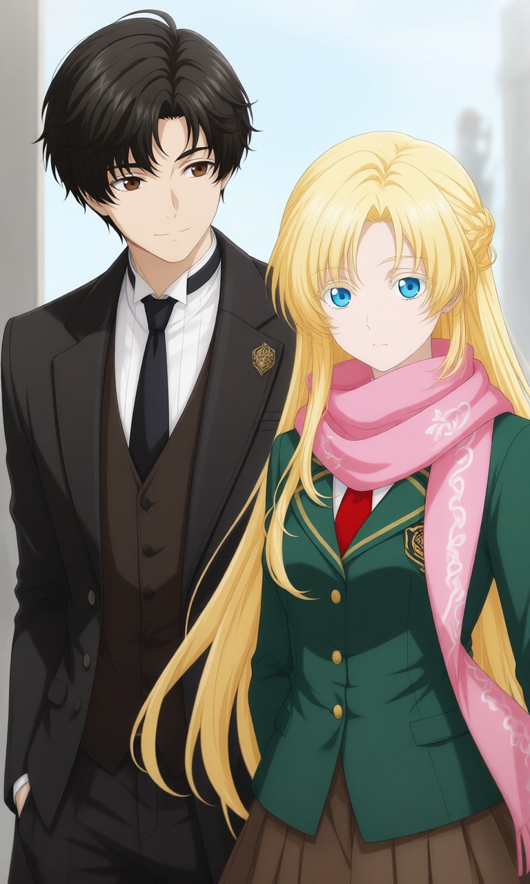AI Generated Anime Girl - ロード・オブ・ミステリーズ クライン x ドラゴンラージャ 零 制服風 AI画像ギャラリー 207P