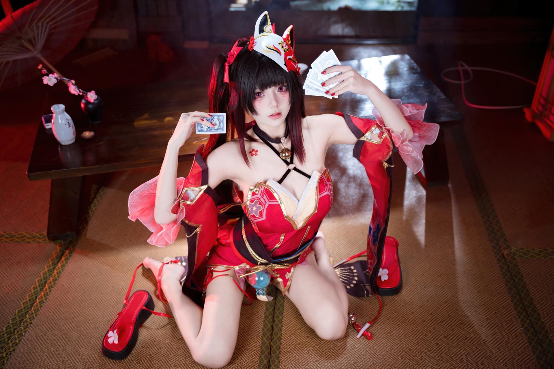 [cosplay] 九柒喵 - 崩坏星穹铁道 花火：红黑和风小恶魔角色还原 65P