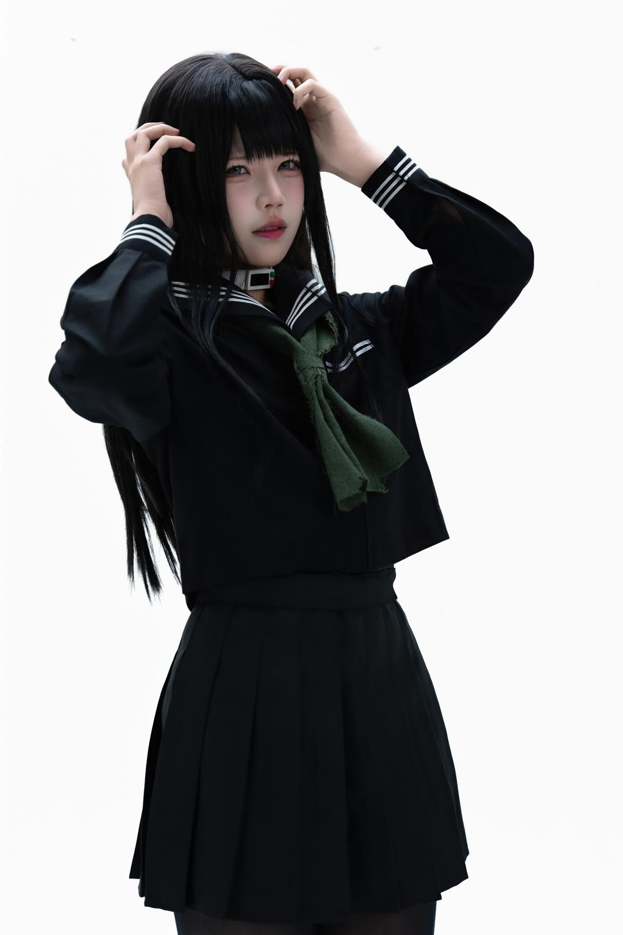[cosplay] Shimizu Nagi - ชุดภาพ Rinne Byakuya white-hair costume set 72P