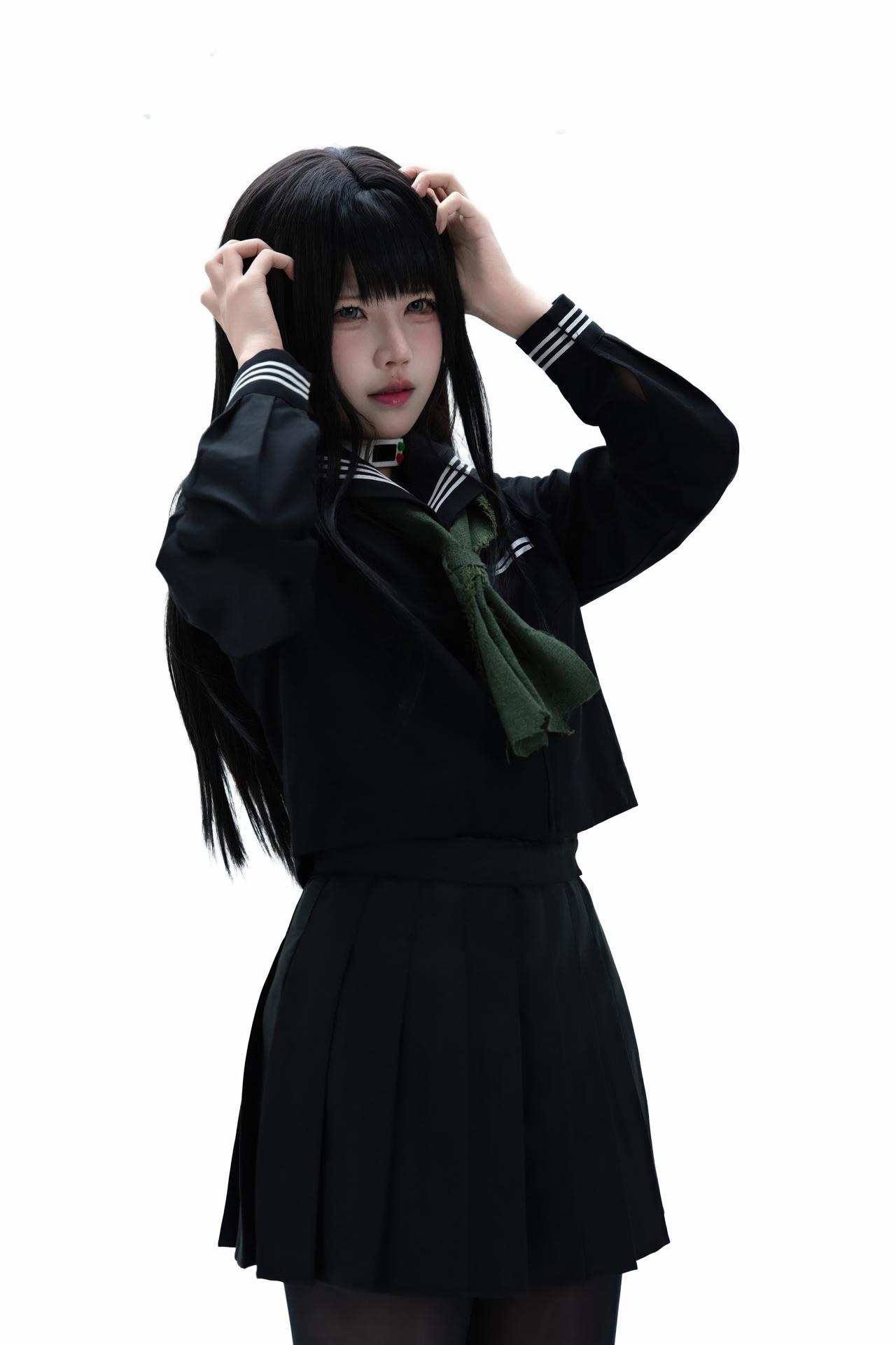[cosplay] Shimizu Nagi - ชุดภาพ Rinne Byakuya white-hair costume set 72P