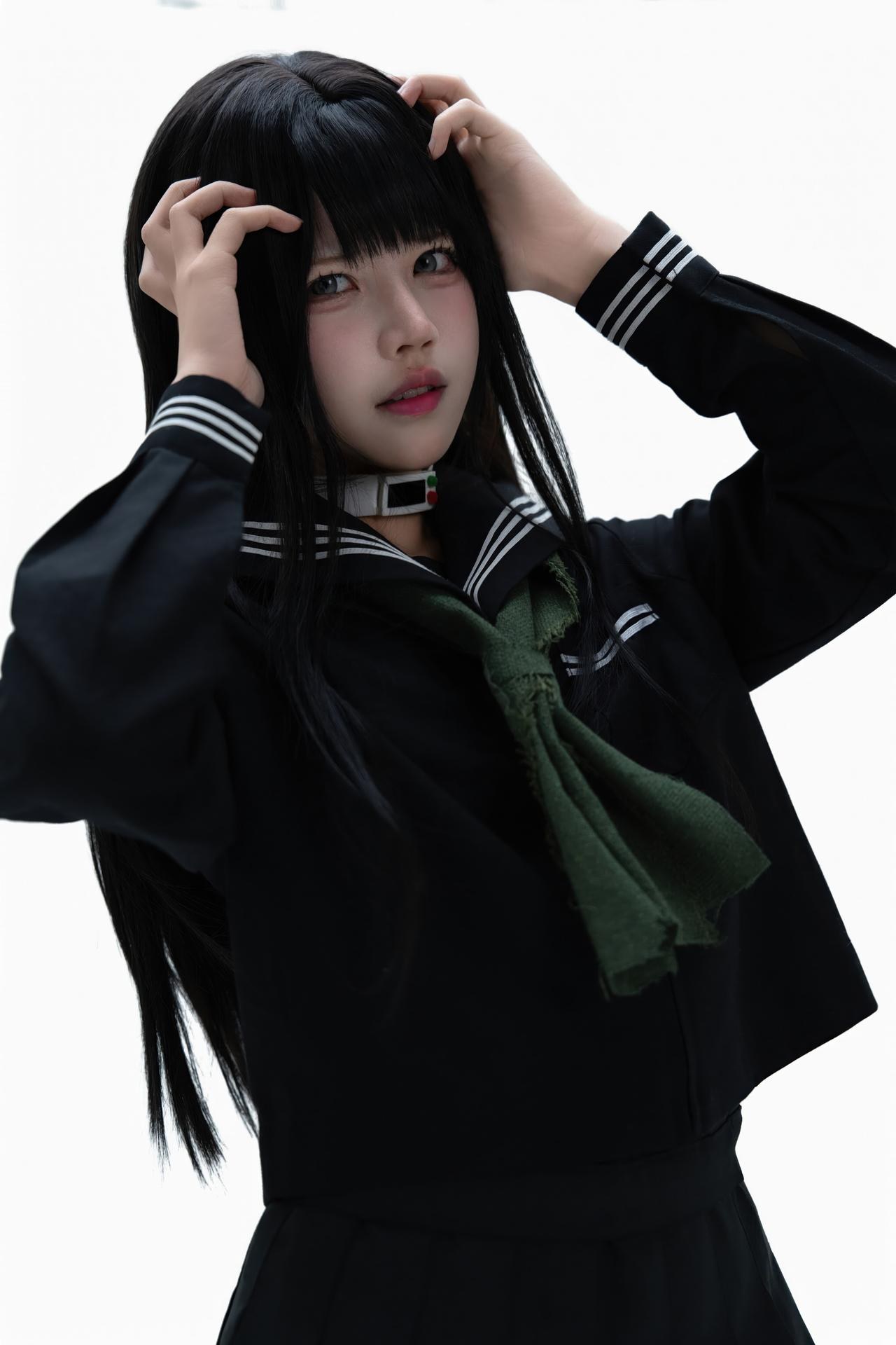 [cosplay] Shimizu Nagi - ชุดภาพ Rinne Byakuya white-hair costume set 72P