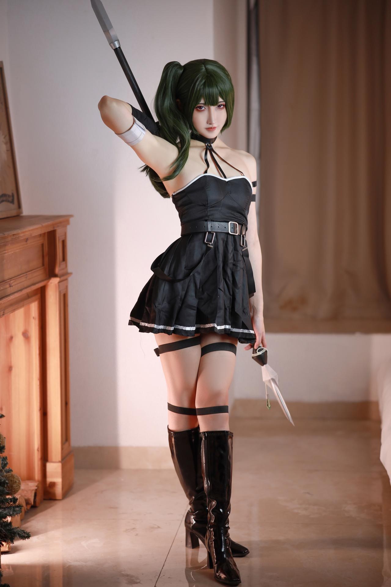 [cosplay] Yamazaki Rei - Frieren Ubel black dress cosplay 사진 세트 142P
