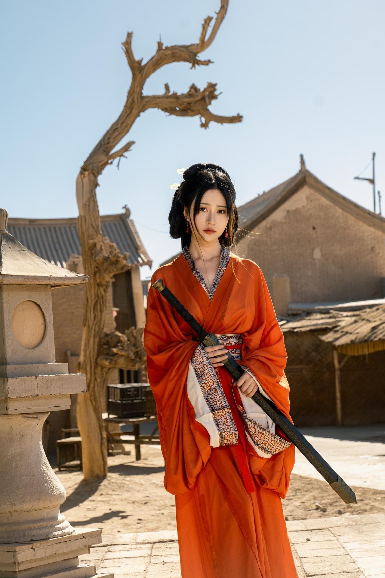 [photo shoot] Nnian - warring-states robe themed portrait set 사진 세트 60P