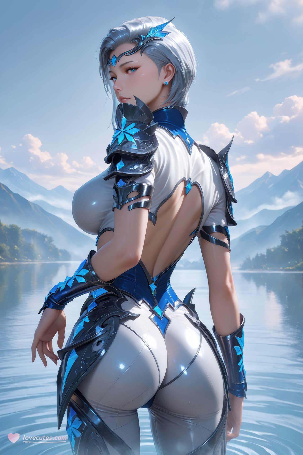 AI Porn - 闘羅大陸 雪舞 ボディスーツ、濡れ感、露出ヌード AI画像ギャラリー 960P
