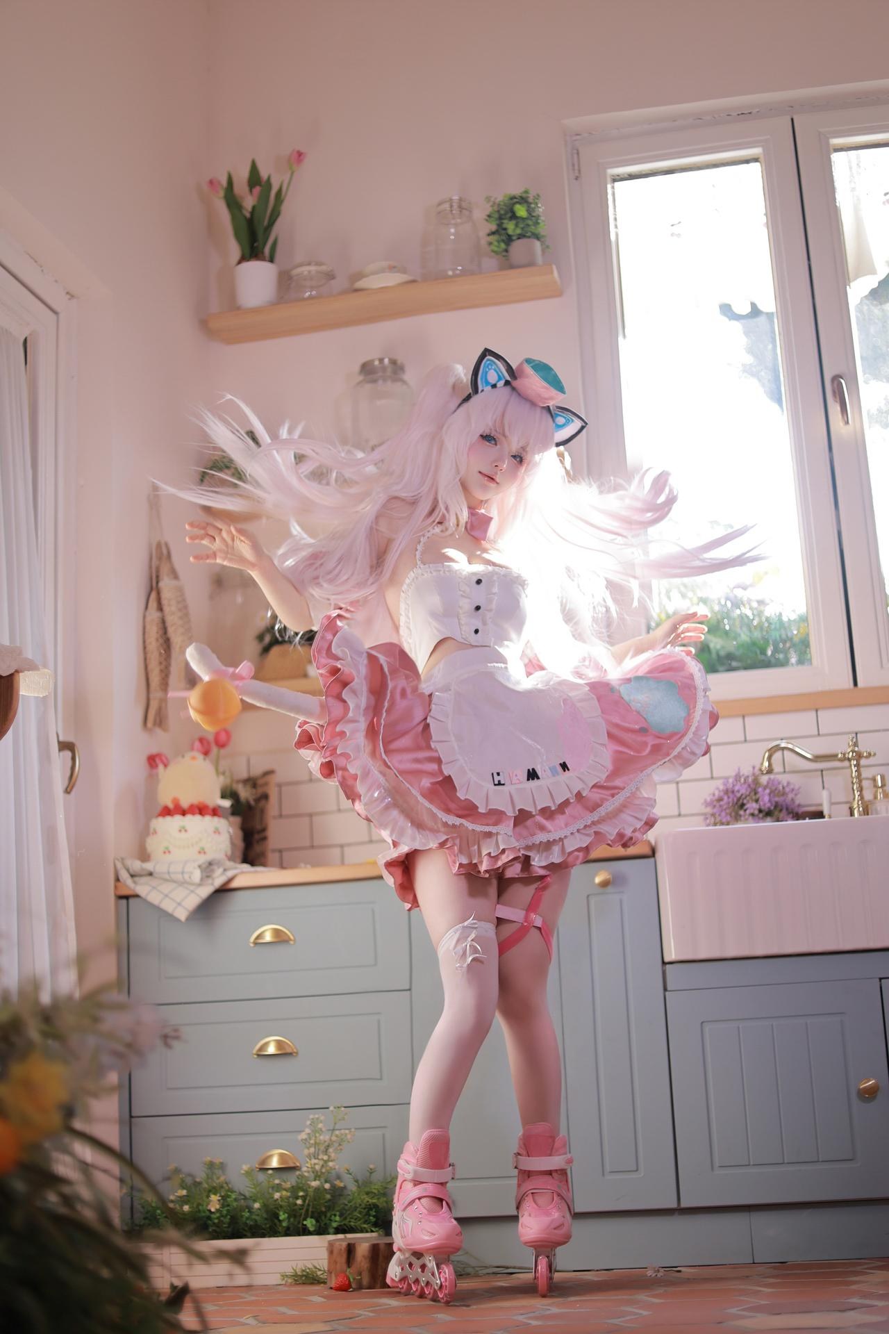 [cosplay] Zhixin Dannaishao - Azur Lane Hammann cat-ear maid cosplay 写真セット 110P4V
