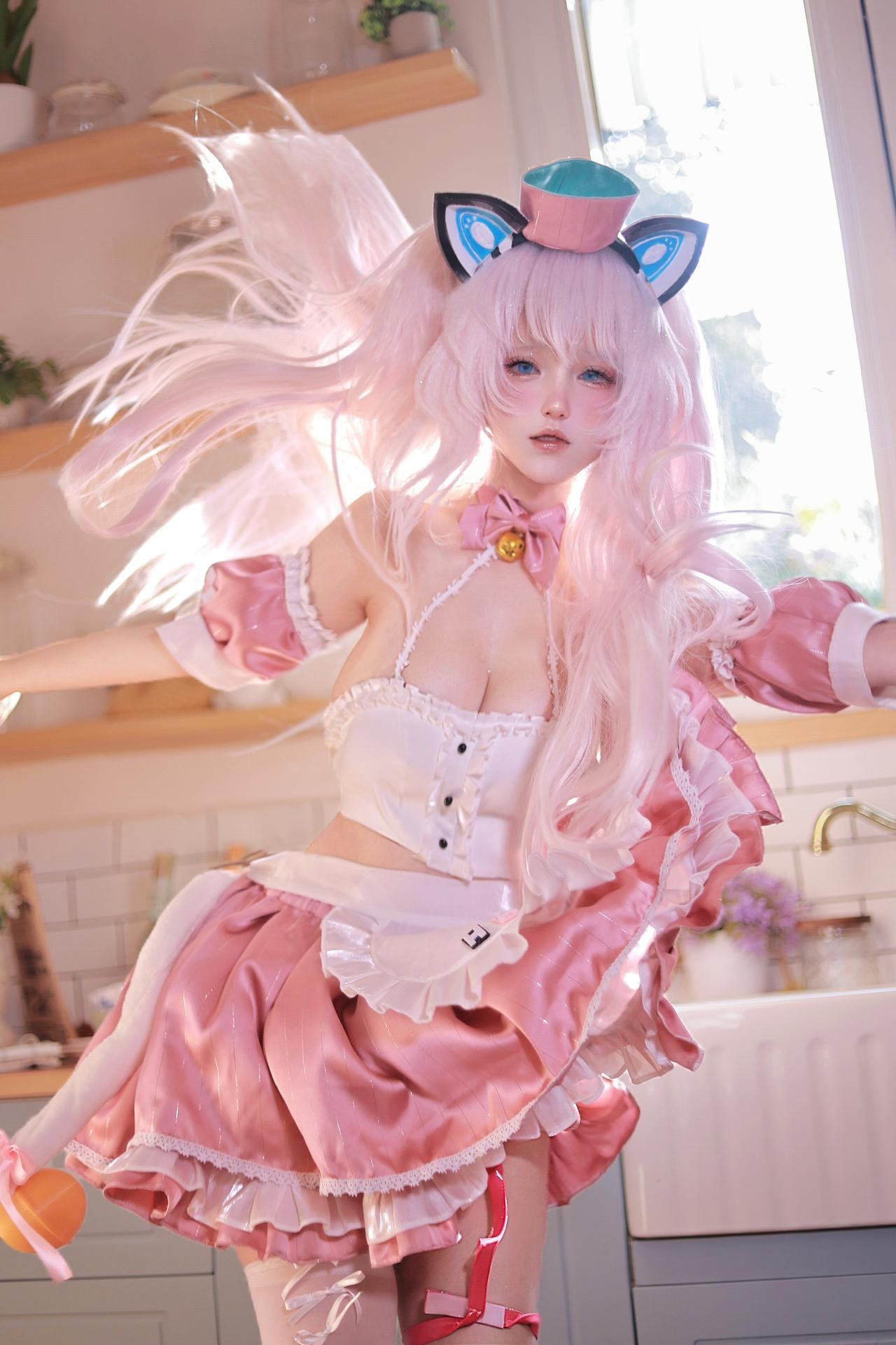 [cosplay] Zhixin Dannaishao - Azur Lane Hammann cat-ear maid cosplay 写真セット 110P4V