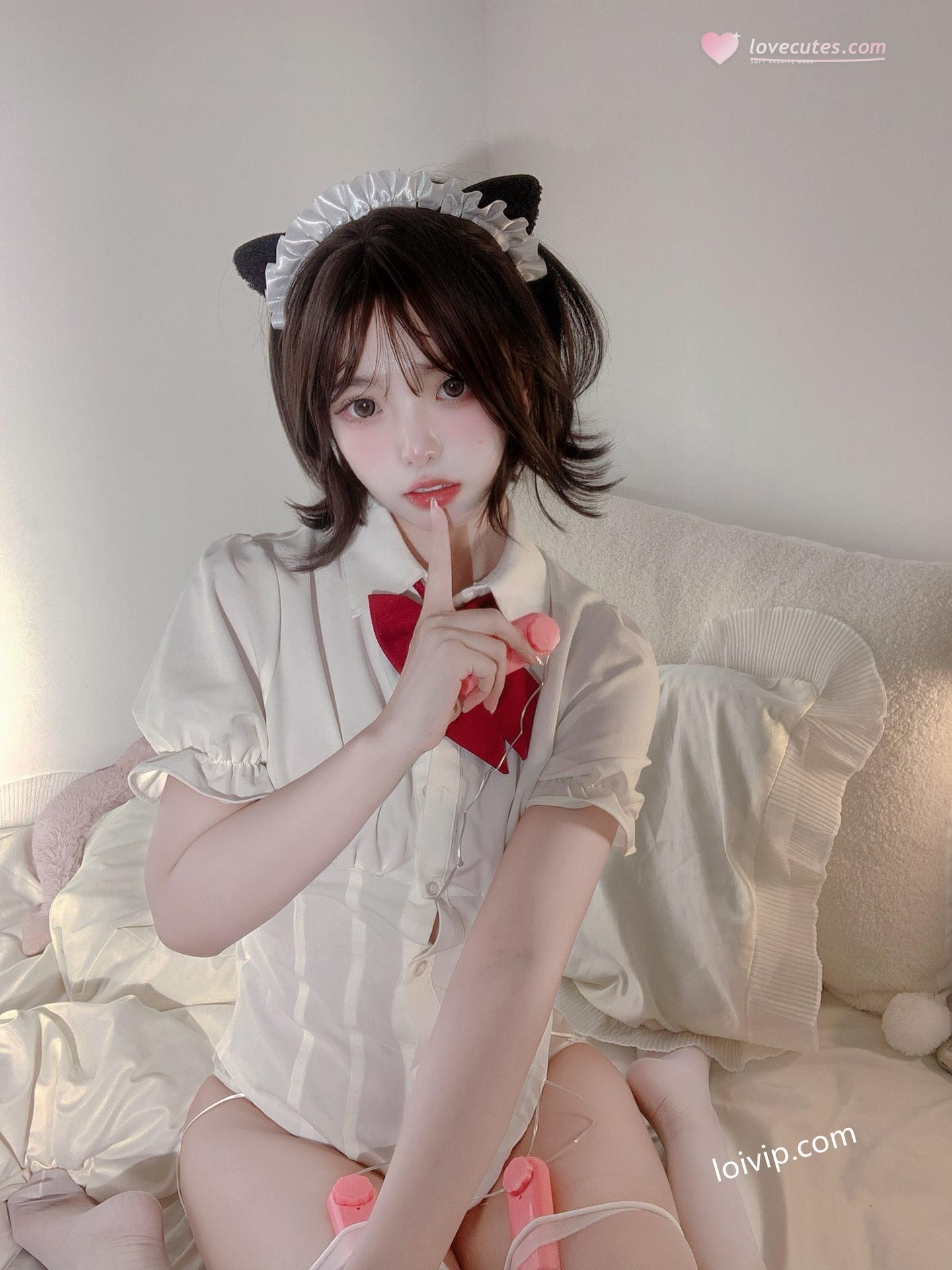[프라이빗 룸] 你的真真u - 电动玩具 女仆床拍玩具主题 美腿私房 42P1V