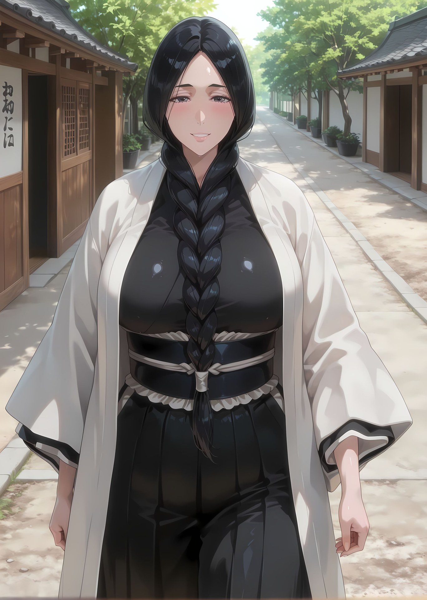 AI Generated Anime Girl - BLEACH 卯之花烈 ボディスーツ 和服 濡れ感 レビューギャラリー 403P