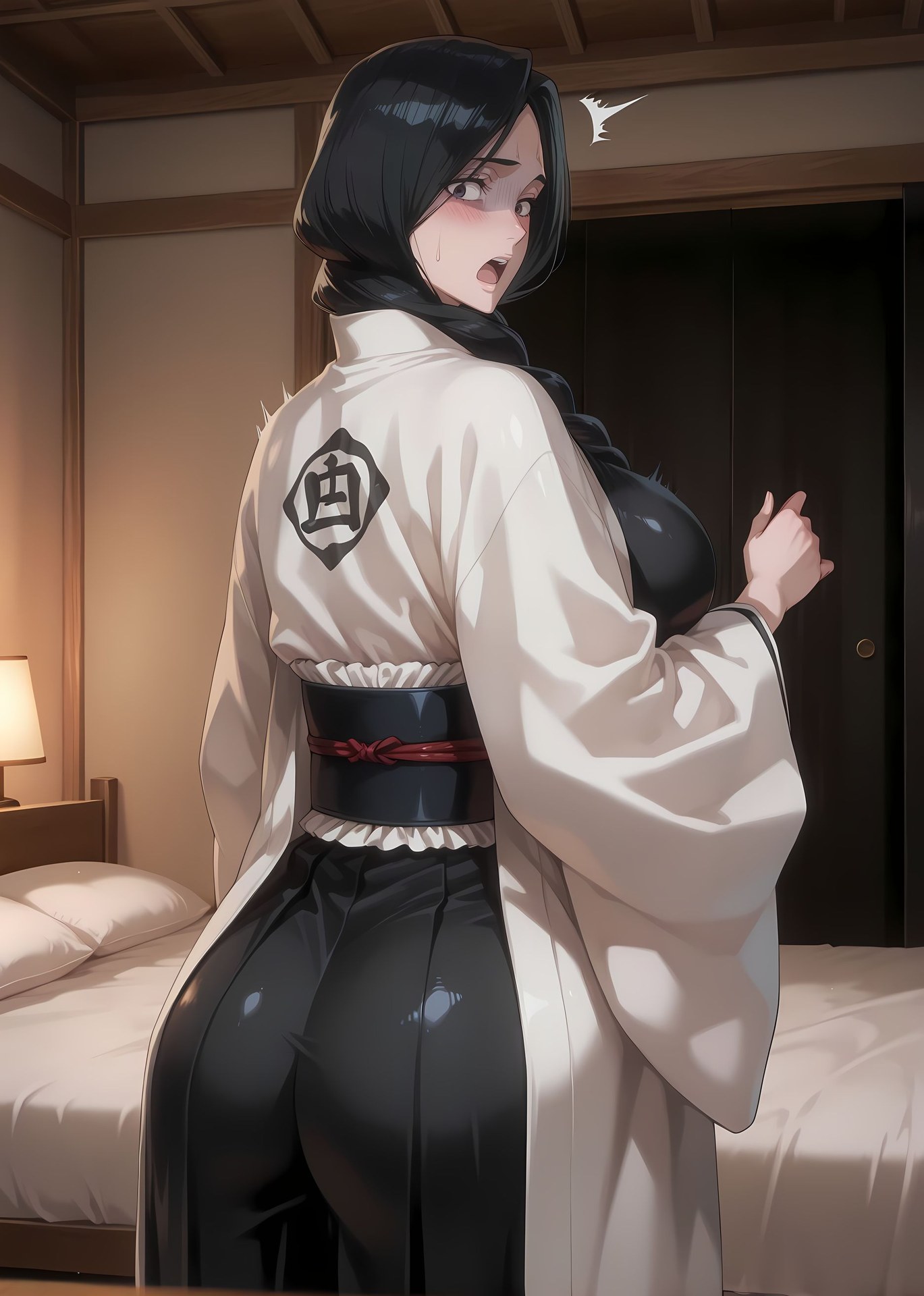 AI Generated Anime Girl - BLEACH 卯之花烈 ボディスーツ 和服 濡れ感 レビューギャラリー 403P