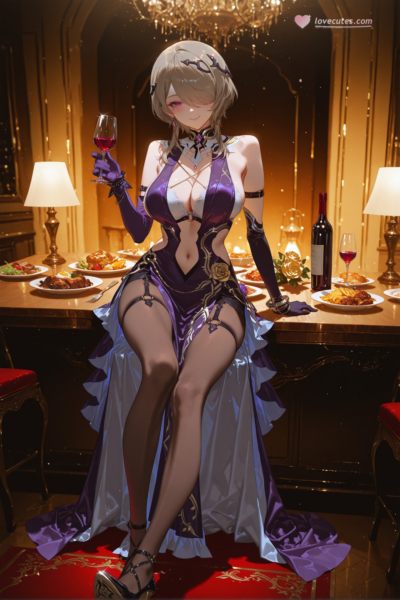 AI Porn - JiongBaotai 黒ストッキング レースランジェリー ボディスーツ 濡れ感 AI画像ギャラリー 84P