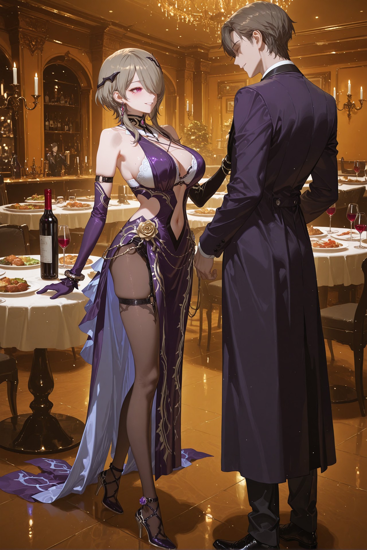 AI Porn - JiongBaotai 黒ストッキング レースランジェリー ボディスーツ 濡れ感 AI画像ギャラリー 84P