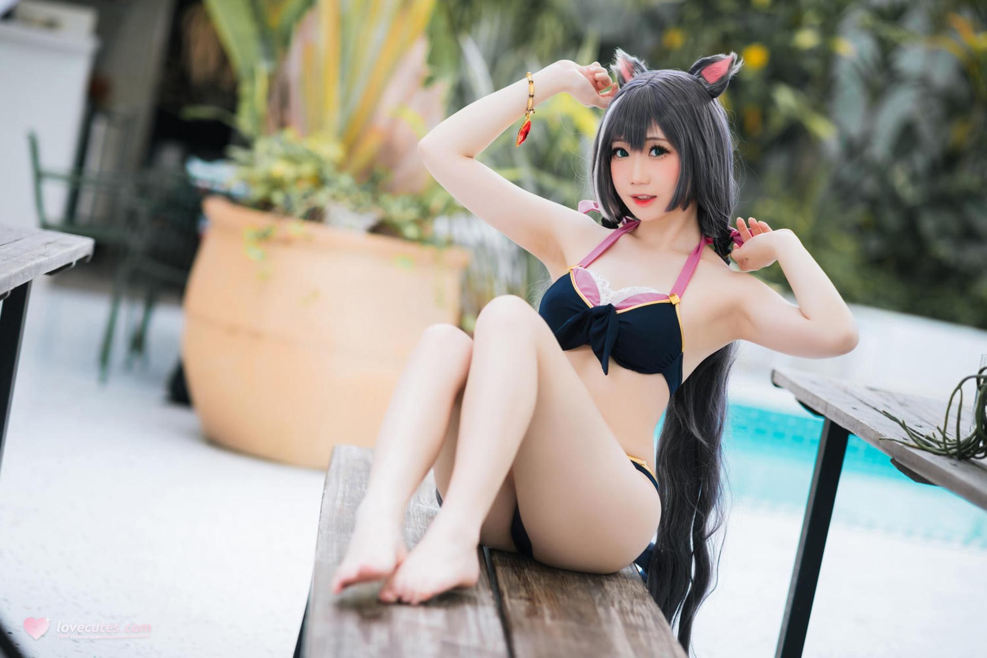 [Cosplay] Menmentan โฟโต้เซ็ต cosplay, swimsuit, bikini, leg-focused poses 20P