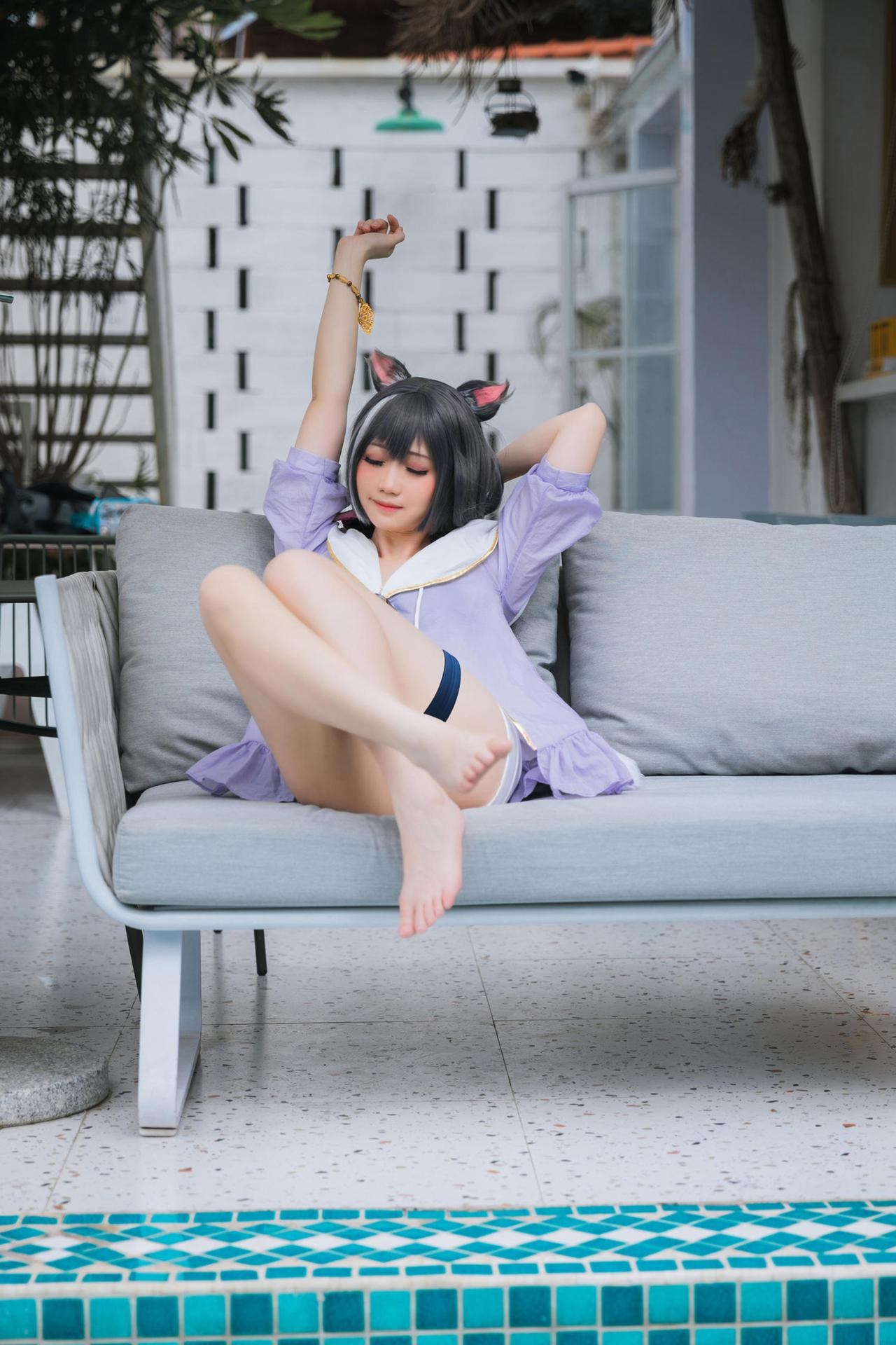 [Cosplay] Menmentan โฟโต้เซ็ต cosplay, swimsuit, bikini, leg-focused poses 20P