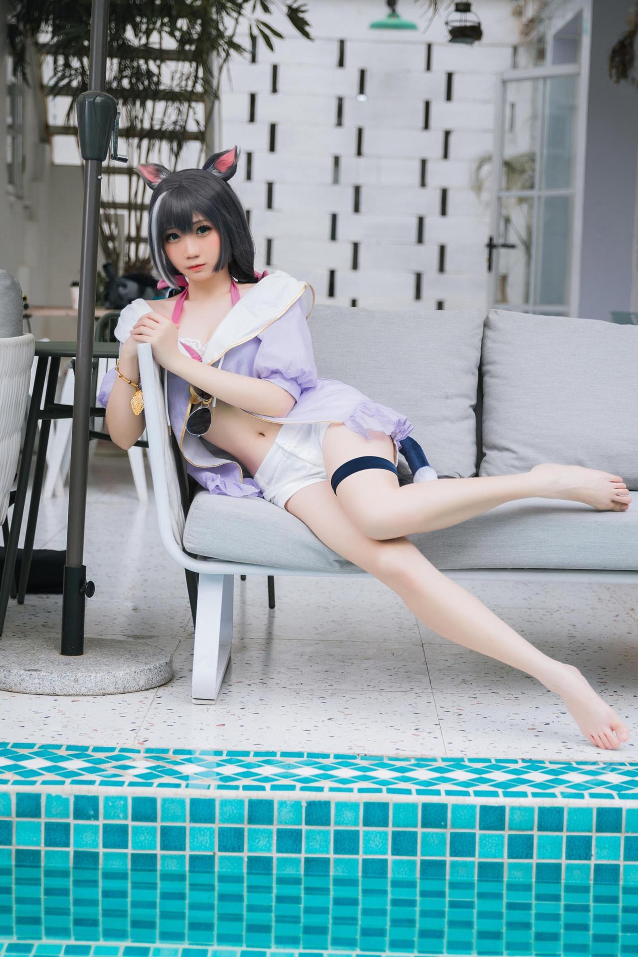 [Cosplay] Menmentan โฟโต้เซ็ต cosplay, swimsuit, bikini, leg-focused poses 20P