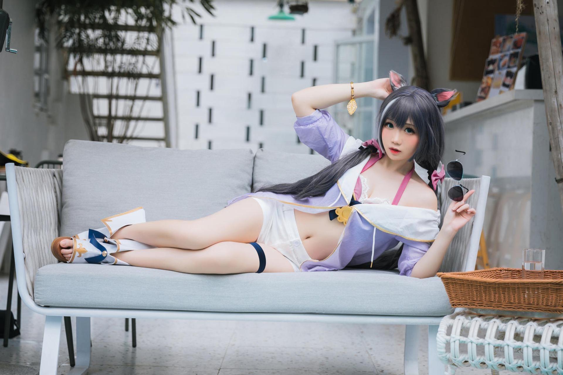 [Cosplay] Menmentan โฟโต้เซ็ต cosplay, swimsuit, bikini, leg-focused poses 20P