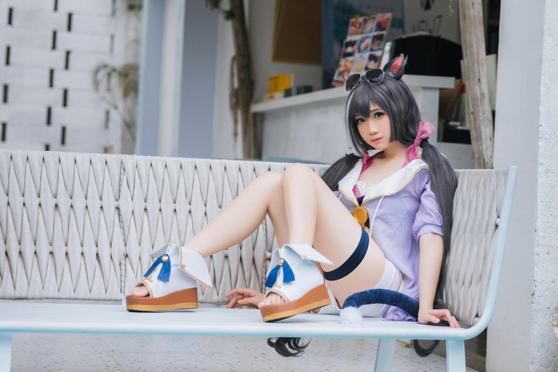 [Cosplay] Menmentan โฟโต้เซ็ต cosplay, swimsuit, bikini, leg-focused poses 20P