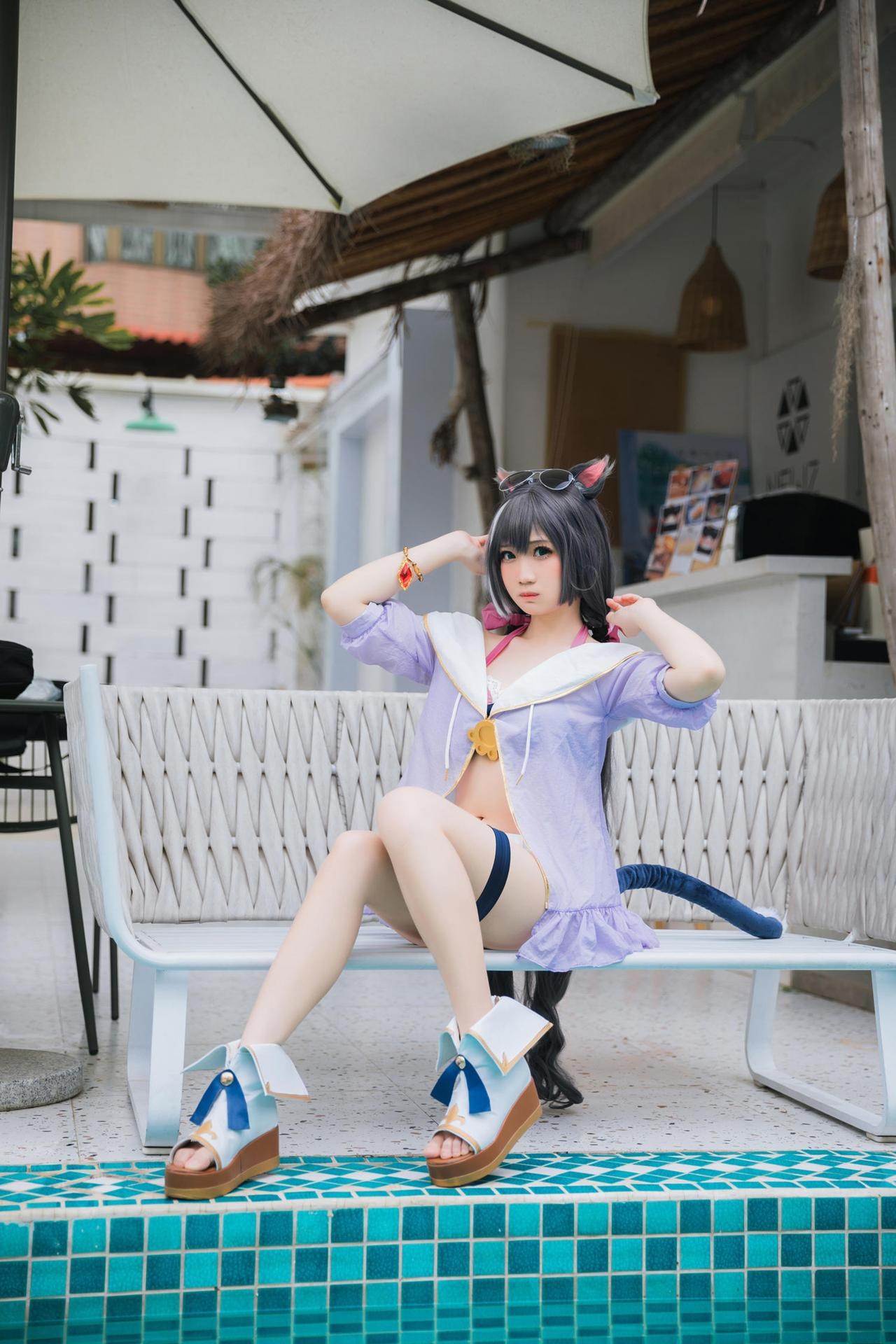 [Cosplay] Menmentan โฟโต้เซ็ต cosplay, swimsuit, bikini, leg-focused poses 20P