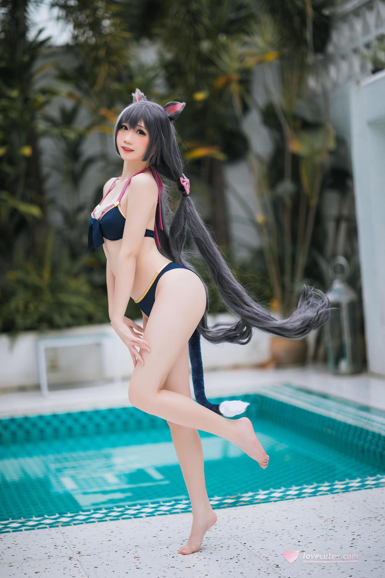[Cosplay] Menmentan โฟโต้เซ็ต cosplay, swimsuit, bikini, leg-focused poses 20P
