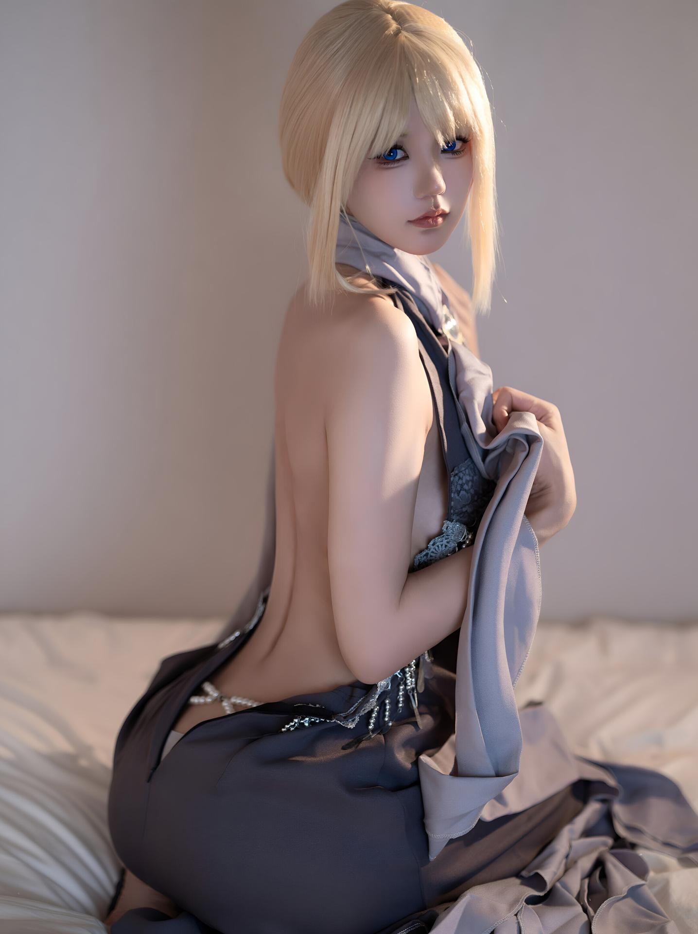 [Cosplay] Ogura Chiyo w - MissKON coser cosplay, black stockings, cleavage styling 58P