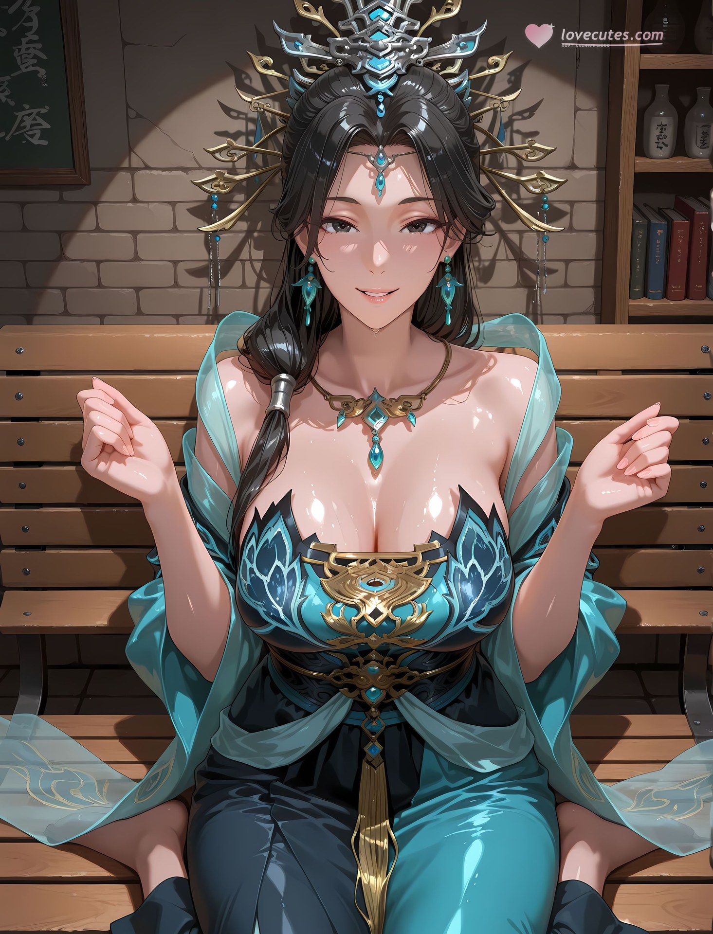 AI Porn - 國漫女神 燕傾霏 ボディスーツ 濡れ感 露出ヌード AI画像ギャラリー 216P
