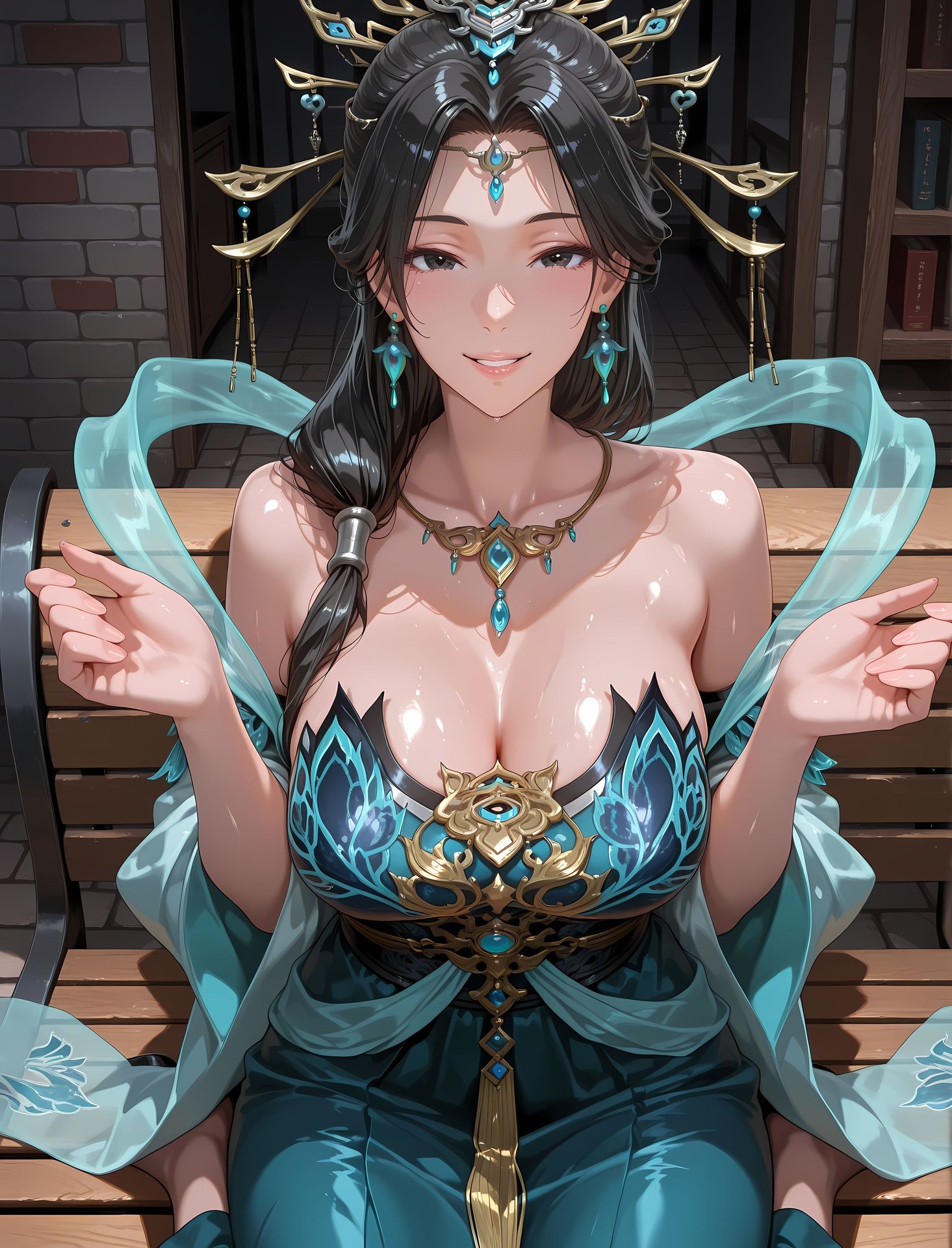 AI Porn - 國漫女神 燕傾霏 ボディスーツ 濡れ感 露出ヌード AI画像ギャラリー 216P