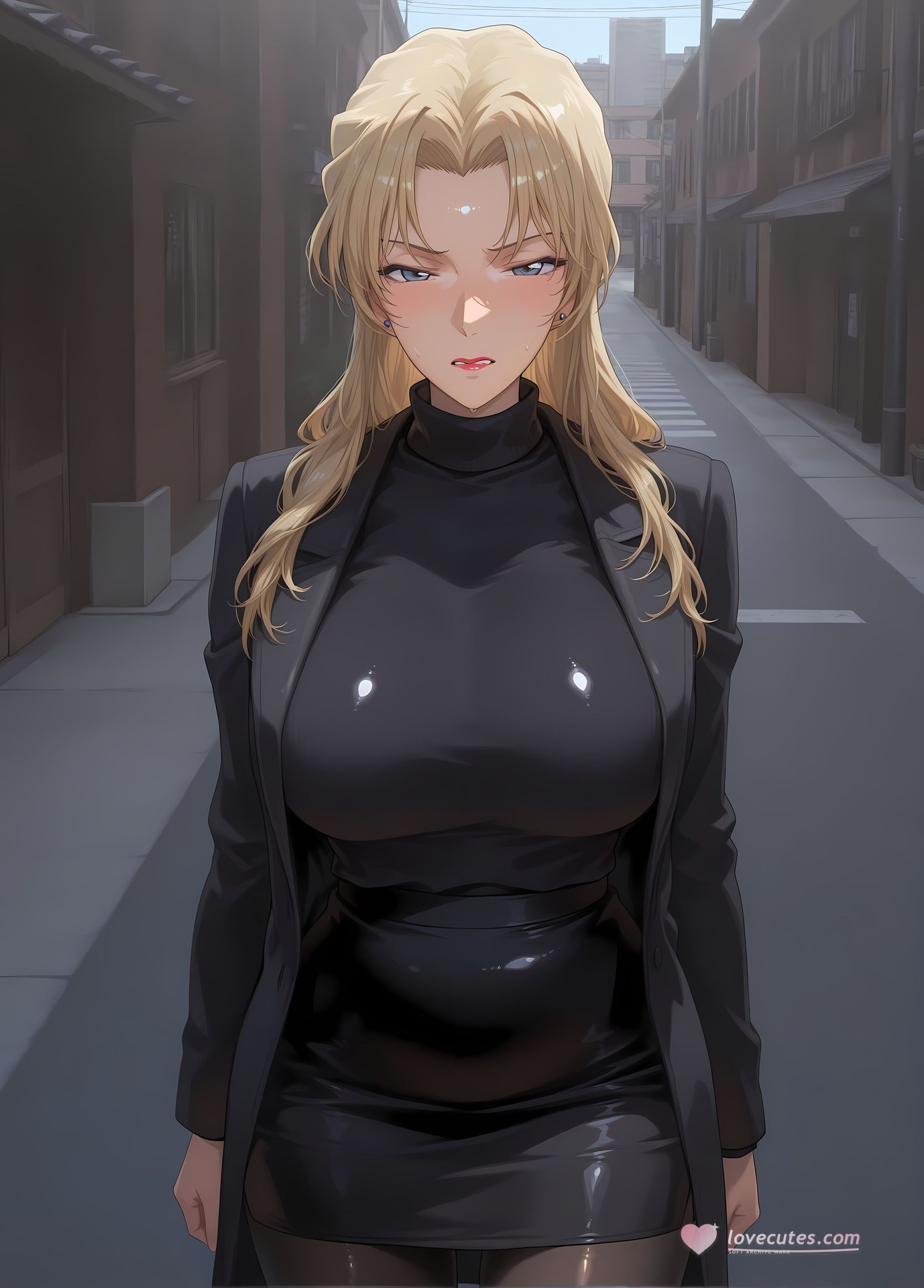 AI Porn - 名探偵コナン ベルモット レースランジェリー ボディスーツ 濡れ感 AI画像ギャラリー 368P