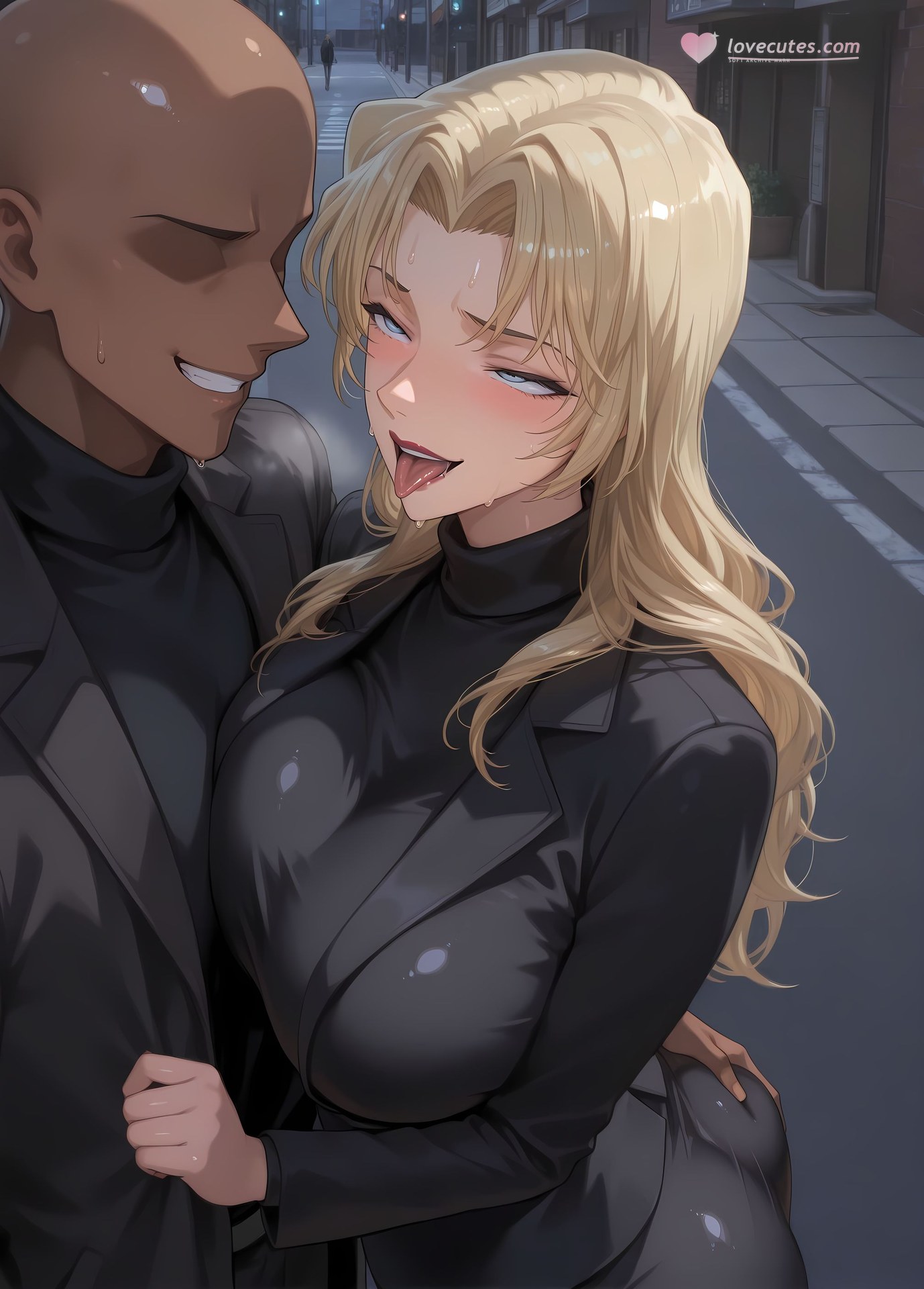 AI Porn - 名探偵コナン ベルモット レースランジェリー ボディスーツ 濡れ感 AI画像ギャラリー 368P