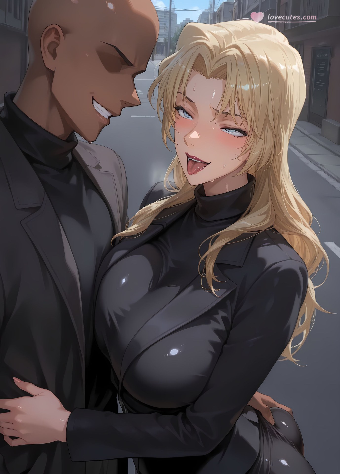 AI Porn - 名探偵コナン ベルモット レースランジェリー ボディスーツ 濡れ感 AI画像ギャラリー 368P