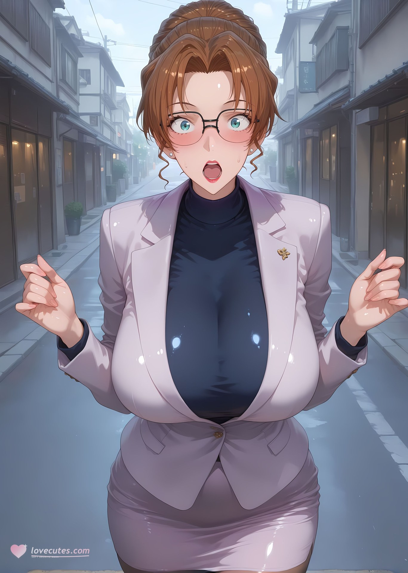 AI Porn - 名探偵コナン 妃英理 黒ストッキング 白ストッキング レースランジェリー AI画像ギャラリー 167P
