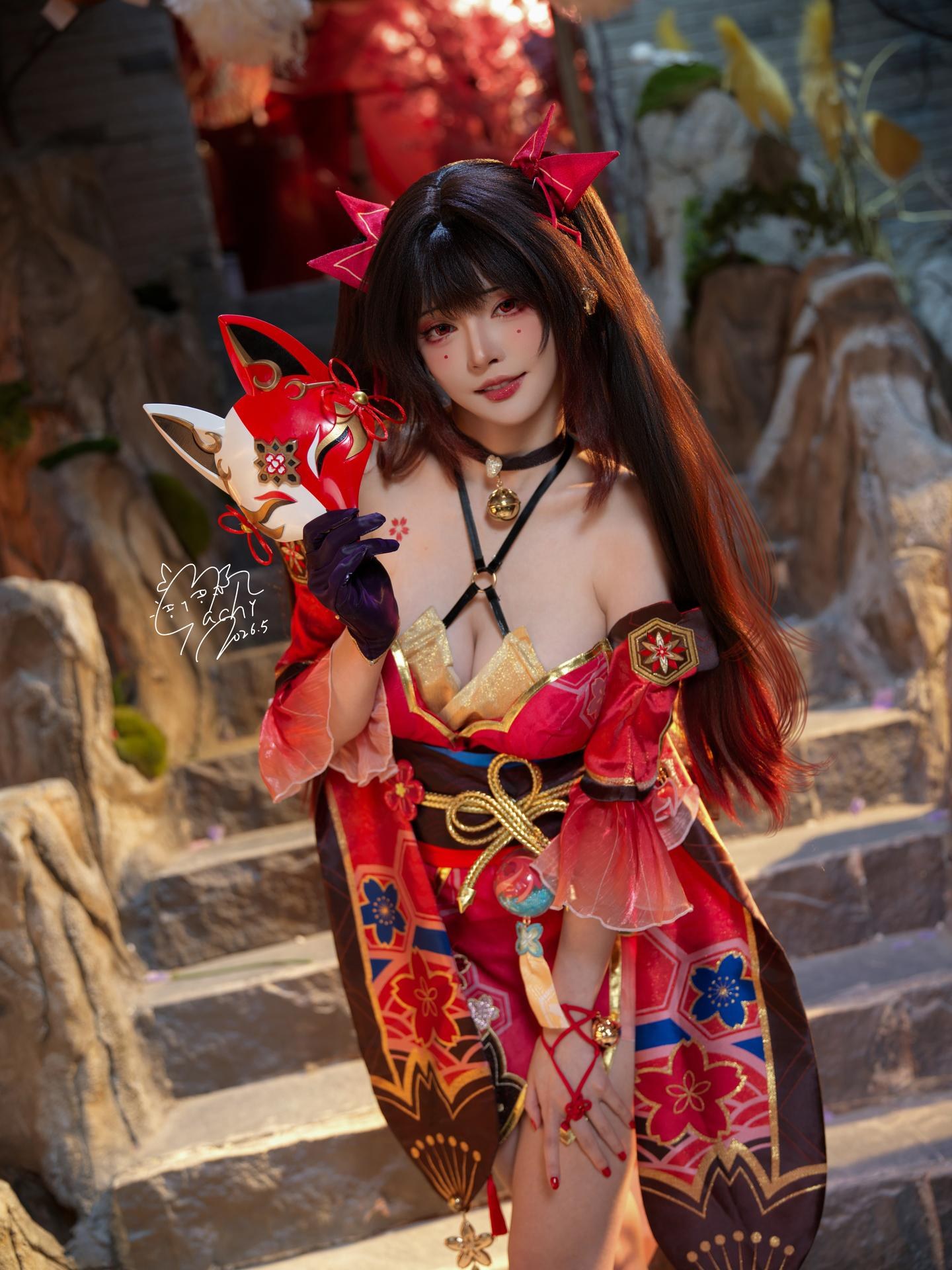 [Photo Set] Machi Magi - Fireworks Yukata Model Photo Set 107P