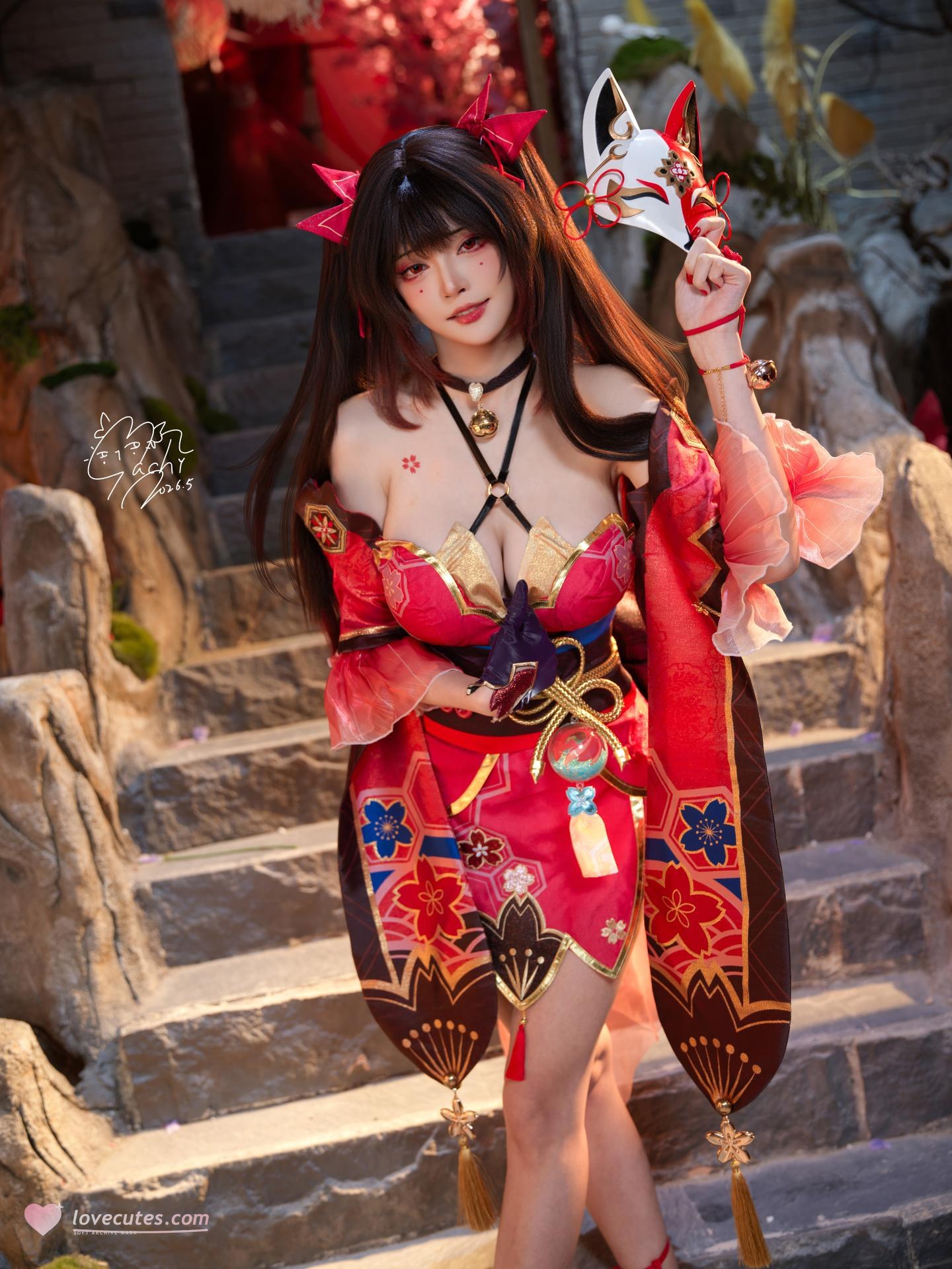 [Photo Set] Machi Magi - Fireworks Yukata Model Photo Set 107P