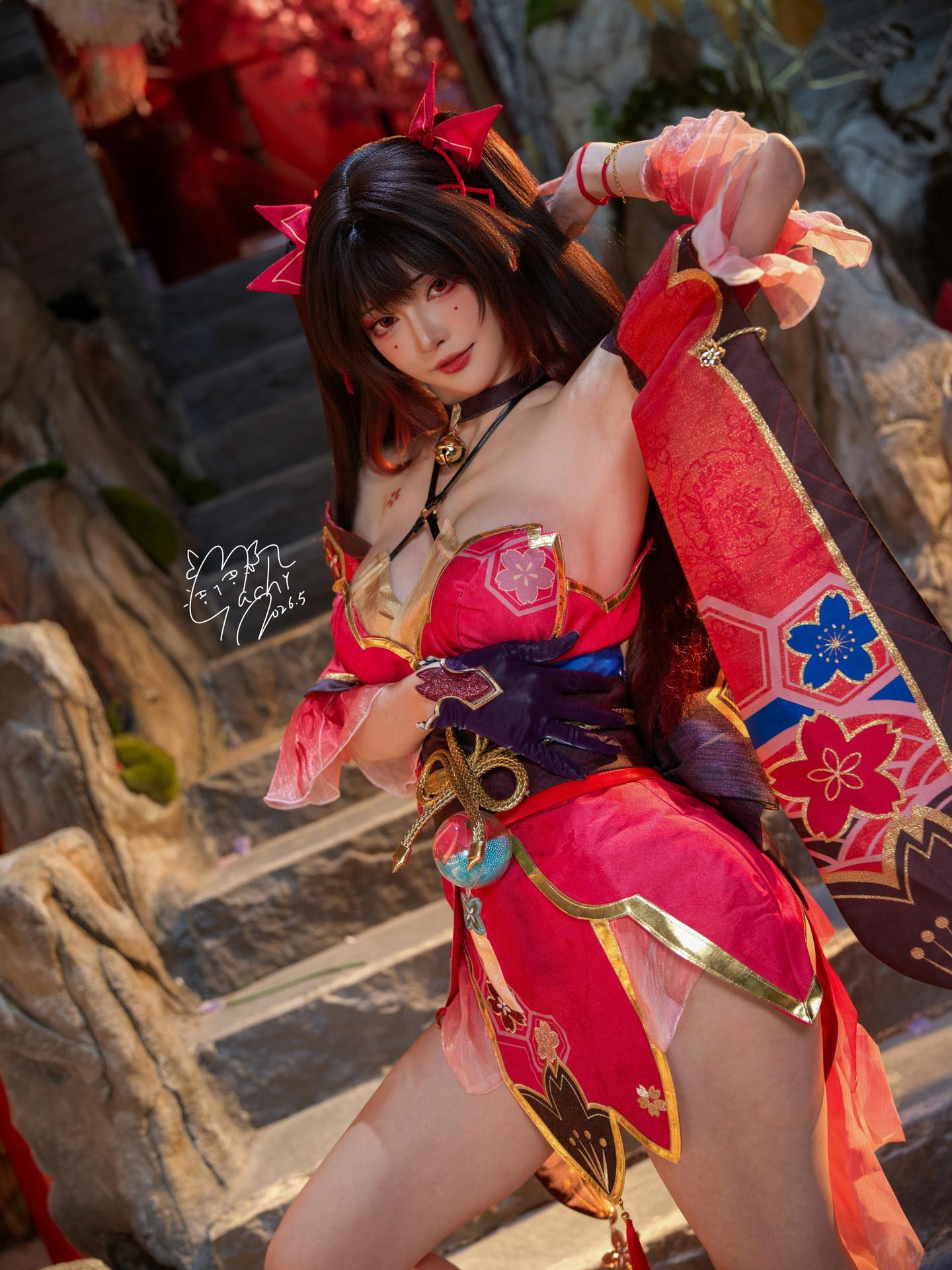 [Photo Set] Machi Magi - Fireworks Yukata Model Photo Set 107P