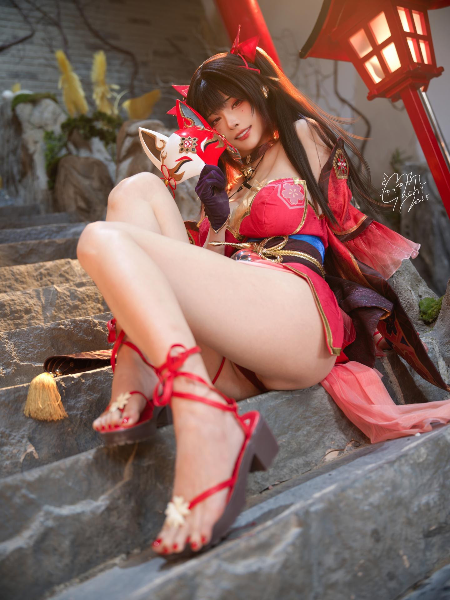 [Photo Set] Machi Magi - Fireworks Yukata Model Photo Set 107P