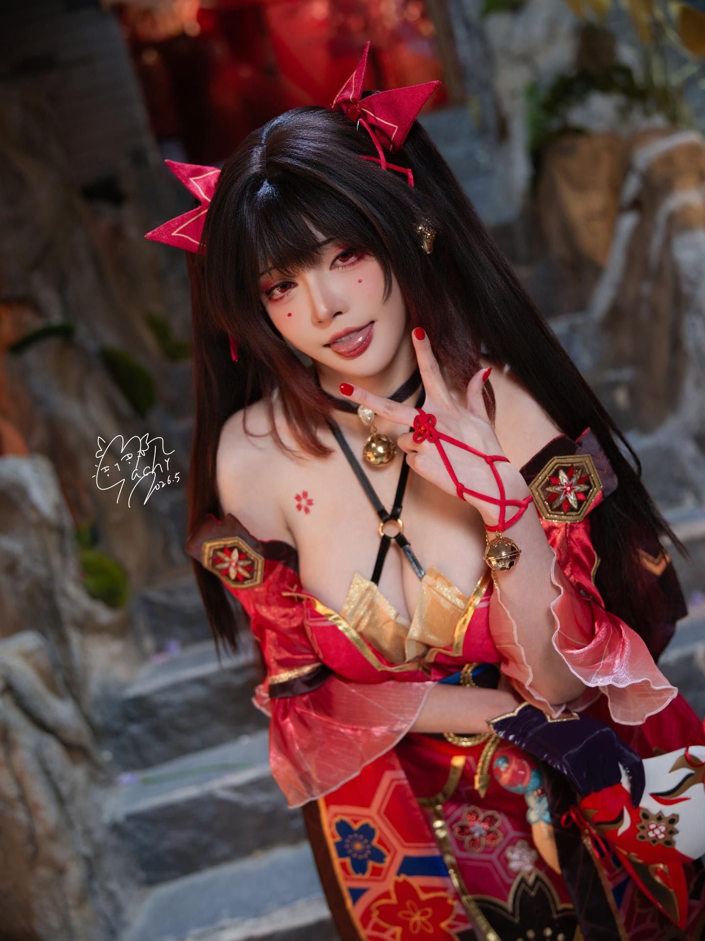 [Photo Set] Machi Magi - Fireworks Yukata Model Photo Set 107P