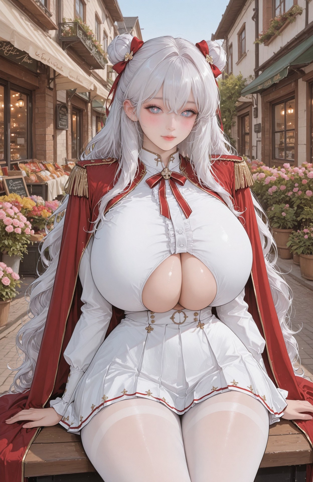 AI Generated Anime Girl - 碧蓝航线 恶毒：制服露穴 101P